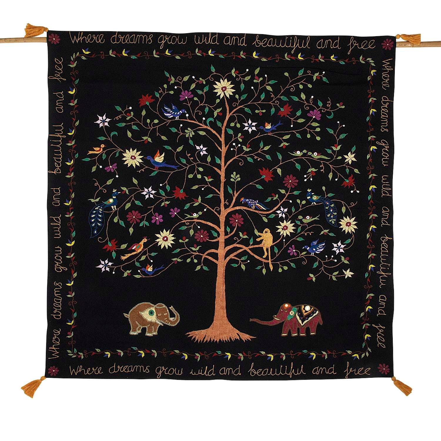 Ten Thousand Villages Dream Tree Wall Hanging - Thumbnail 3