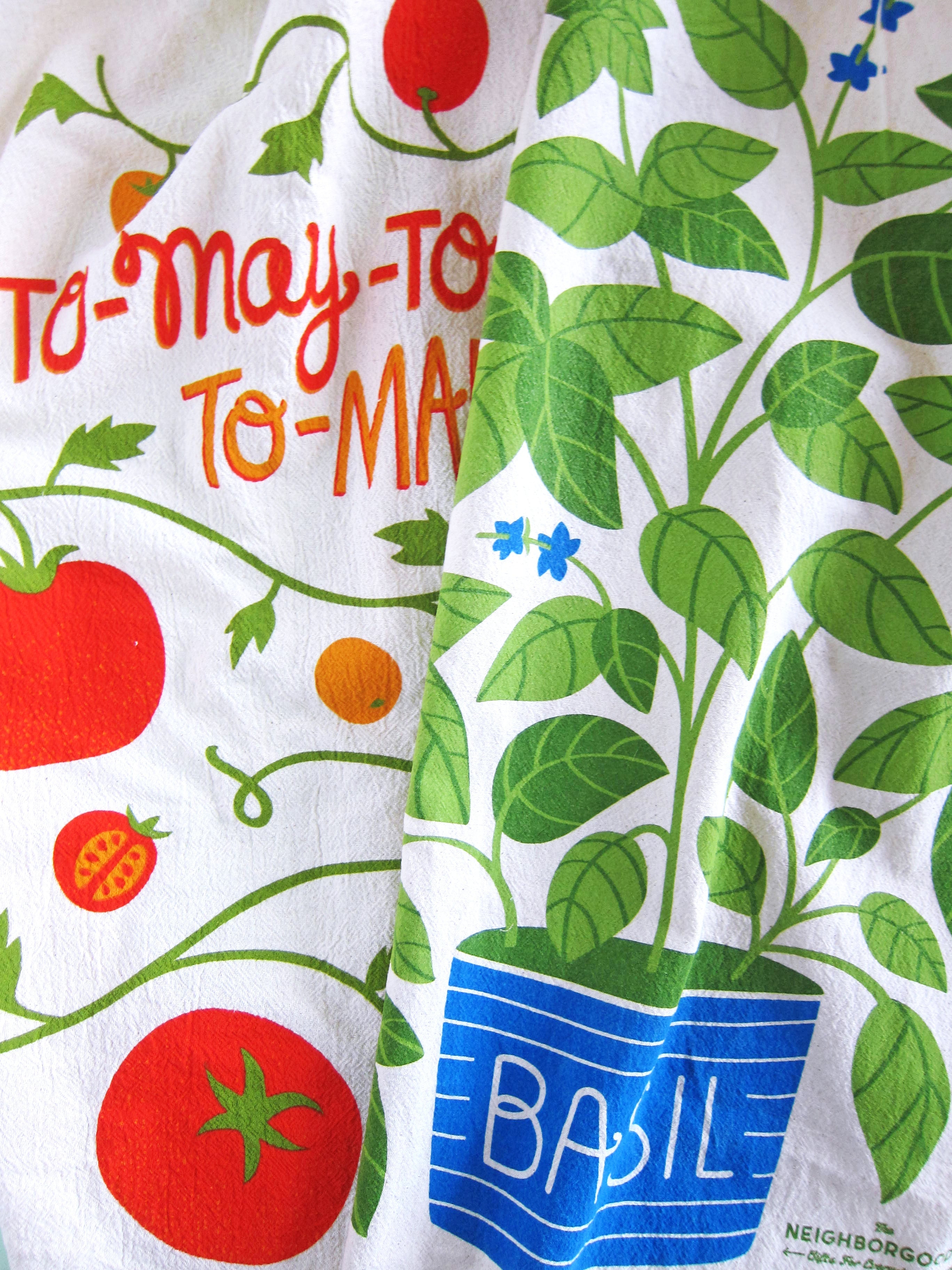 Tomato Basil Dish Towel Set - Thumbnail 4