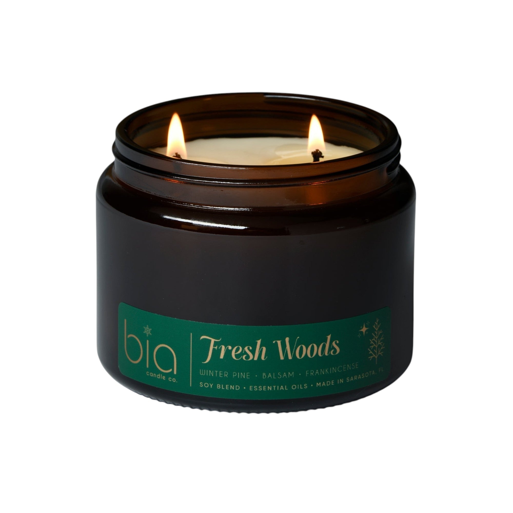 Fresh Woods Holiday Soy Blend Candle — Christmas Tree, Pine & Balsam