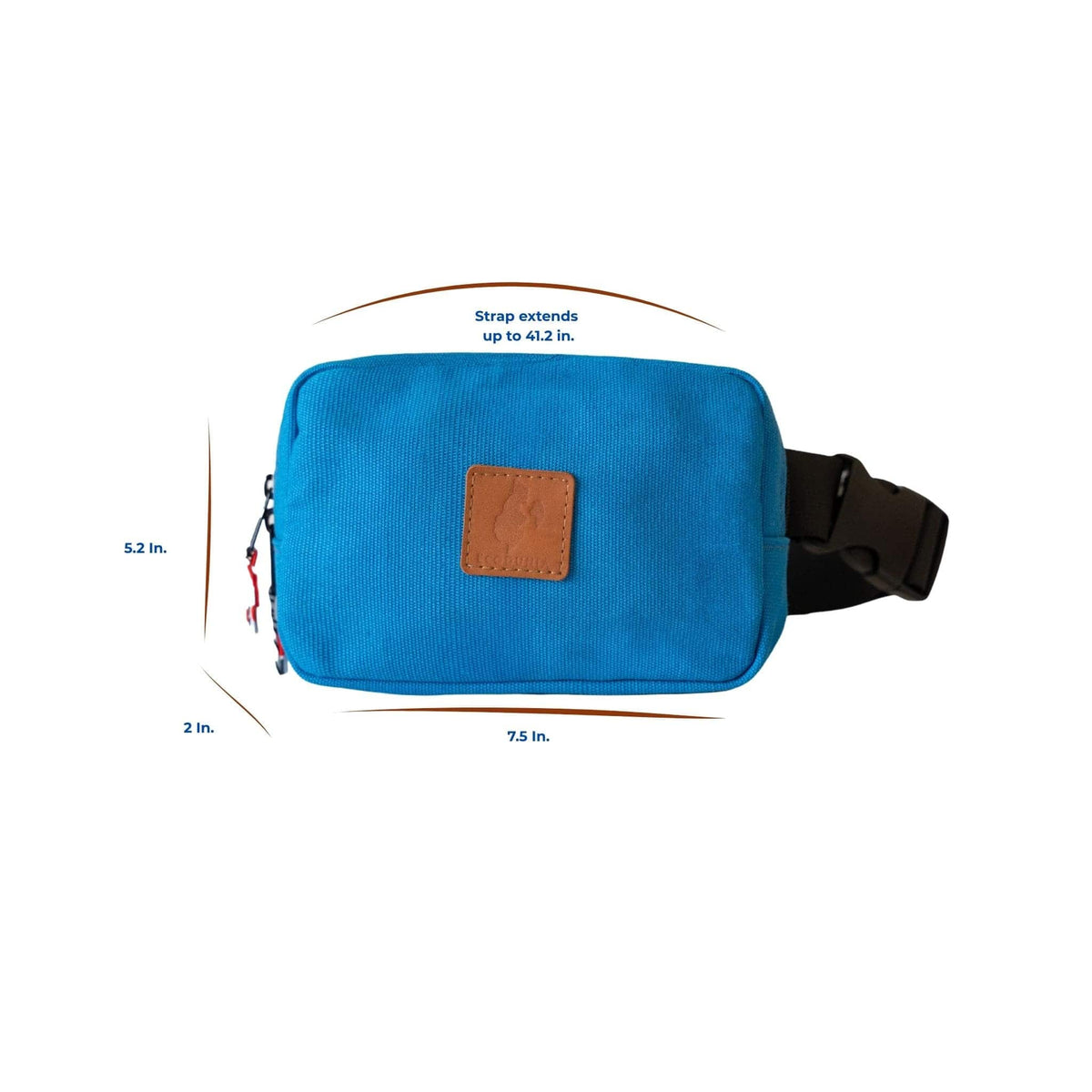 Canvas Crossbody Belt Bag Pouch, The Everywhere Belt Bag #color_zilly-blue