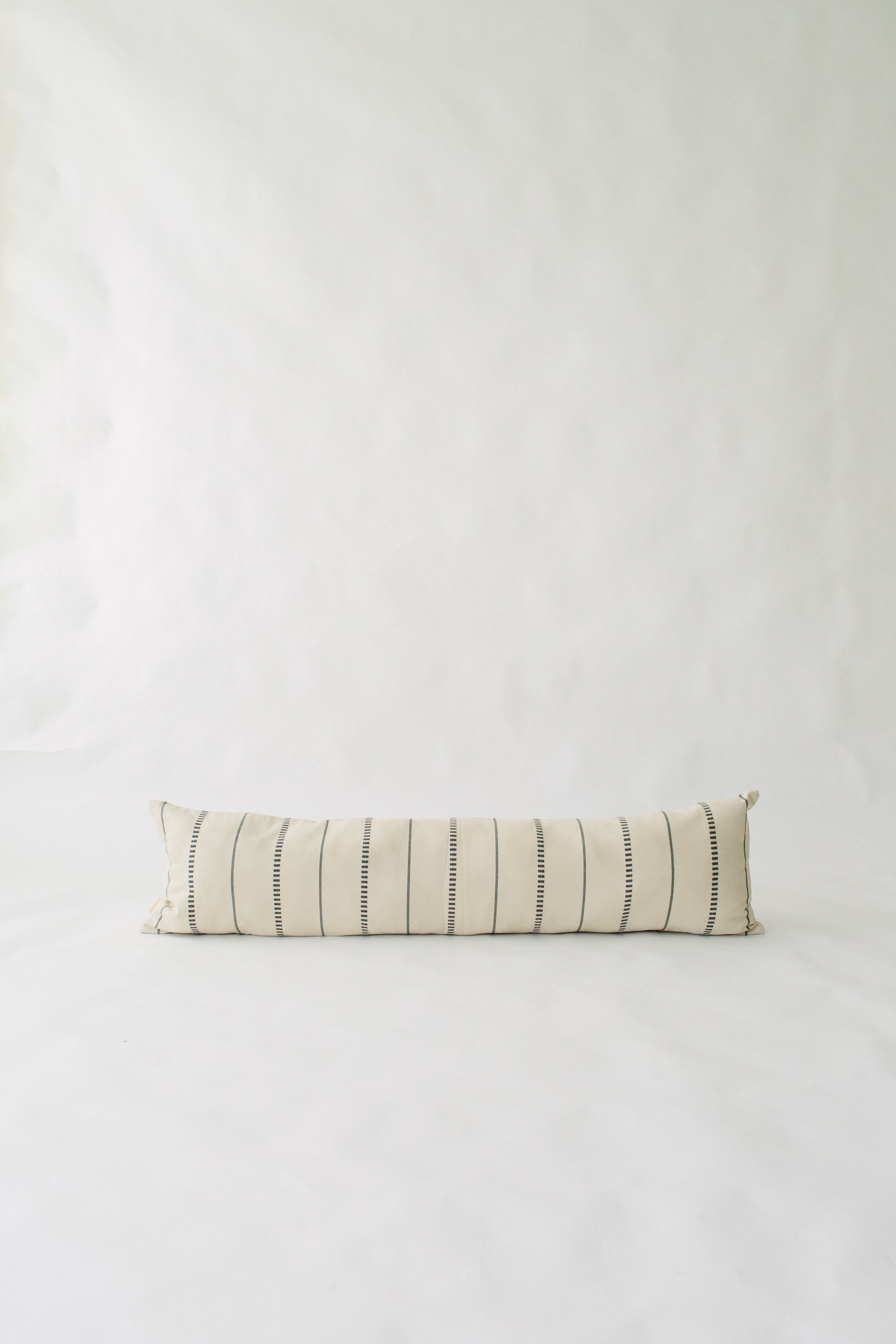 LOOM Imports Cream & Gray Brocade XL Lumbar Pillow cover