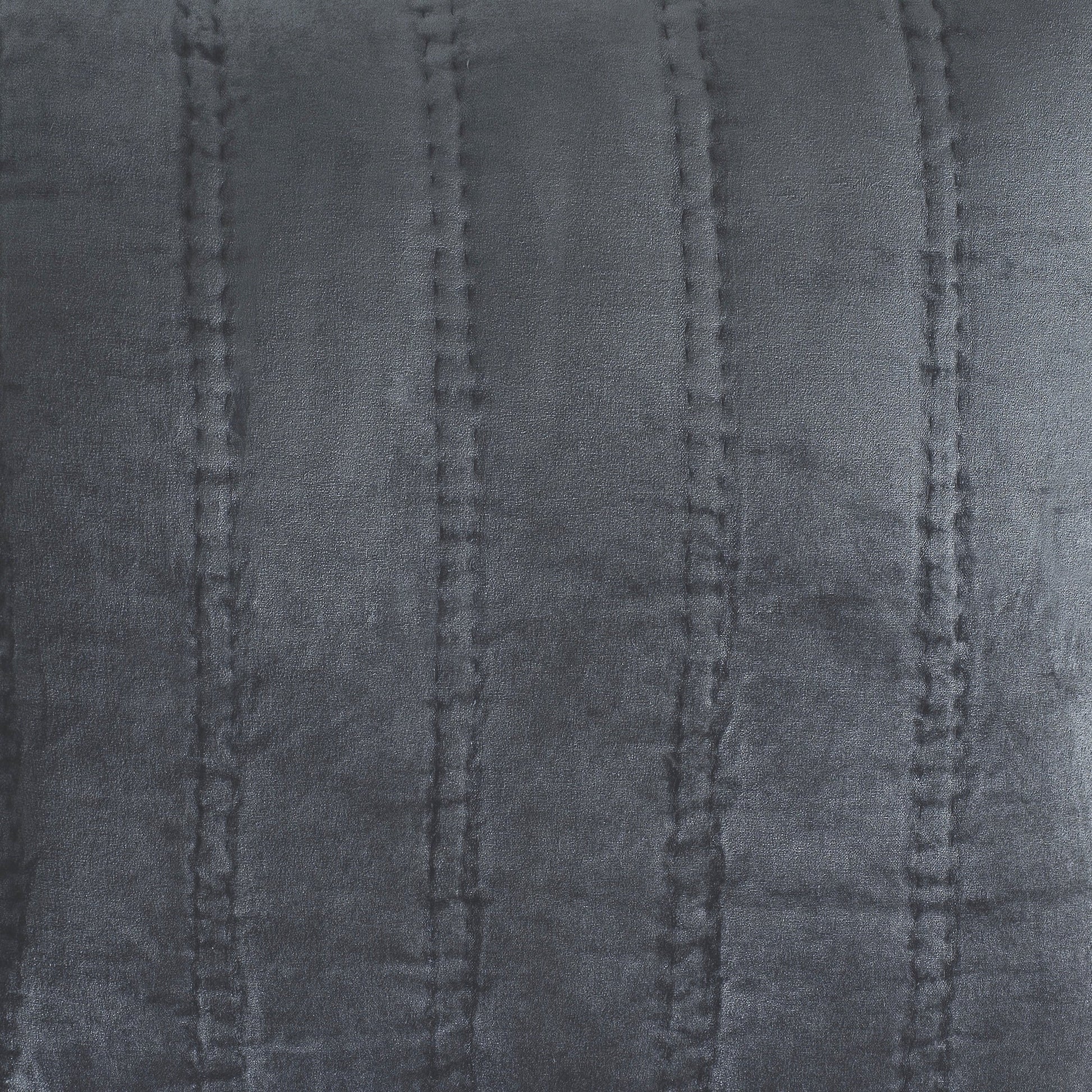 ES-308-2626_2|Modern dark gray vertical channel stitched quilt. Sleek, minimalist bedding for a contemporary and refined bedroom aesthetic.