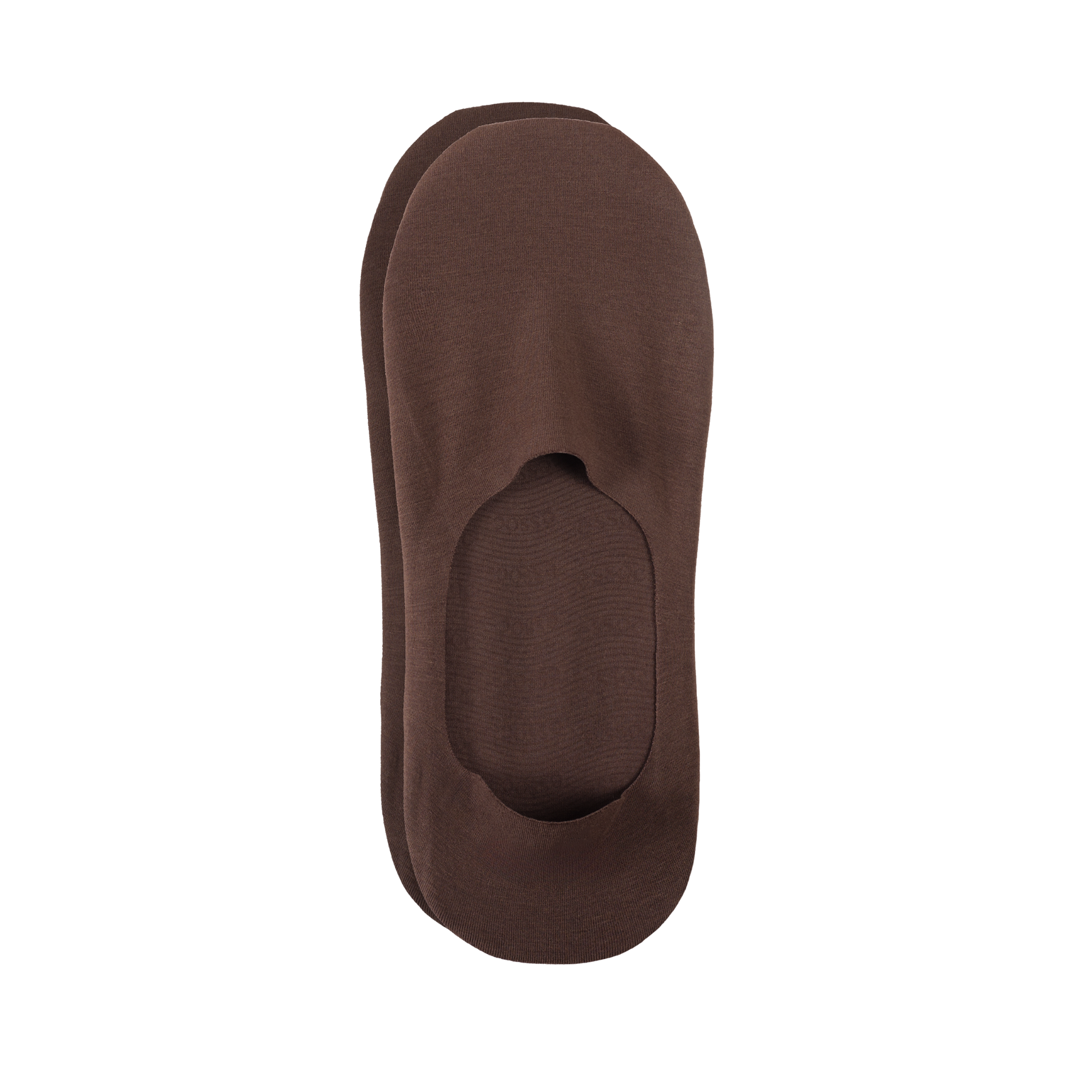 Unisex Cotton No Show Socks | Espresso Brown