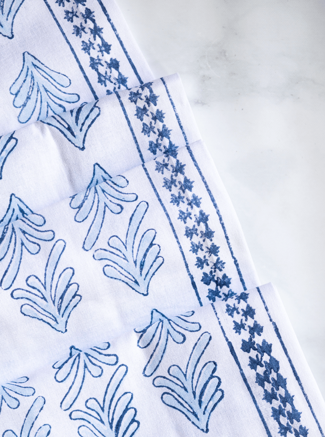 Table Runner - Palmetto, Uniform Blue & Navy - The Mended Company