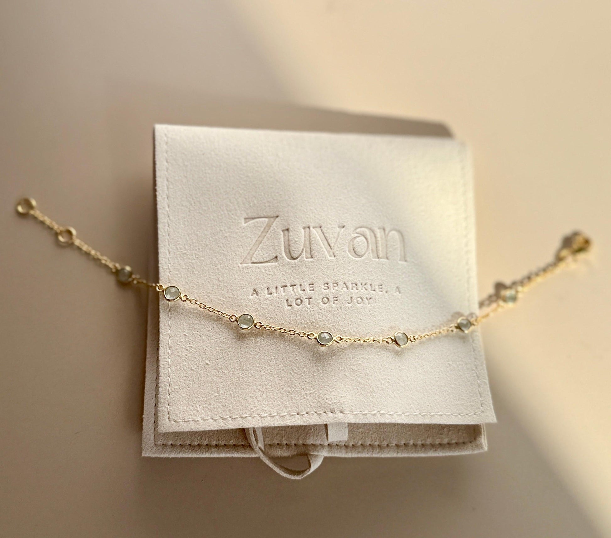June Birthstone Bracelet — Moonstone minimal everyday fine jewelry in solid gold and sterling 925 silver with natural gemstones.