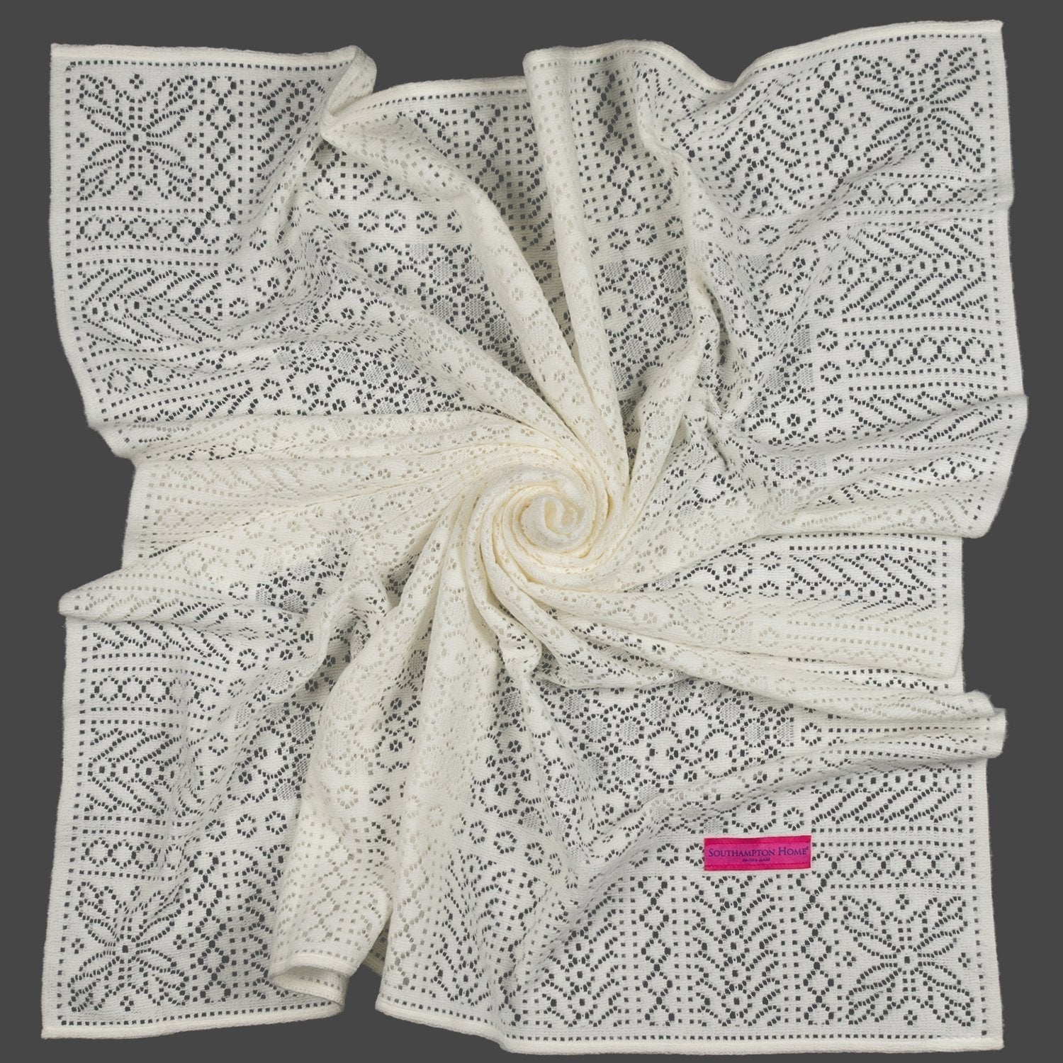 Southampton Home Lace Weave Baby Shawl ~ Ivory ~-Gifts-00810032751197-{sku]-Prince of Scots