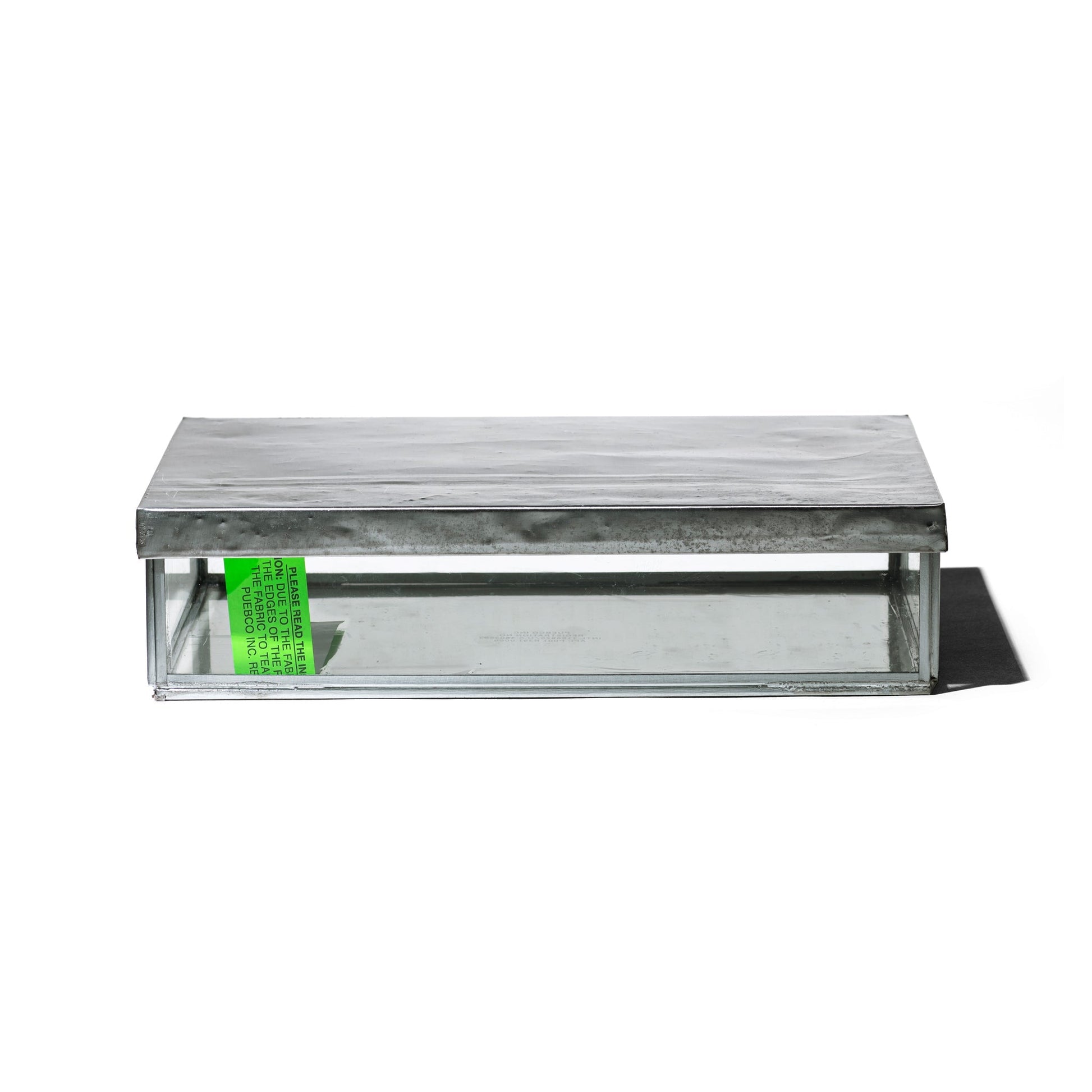 Glass Box W Recycle Steel Lid Jewelry 4