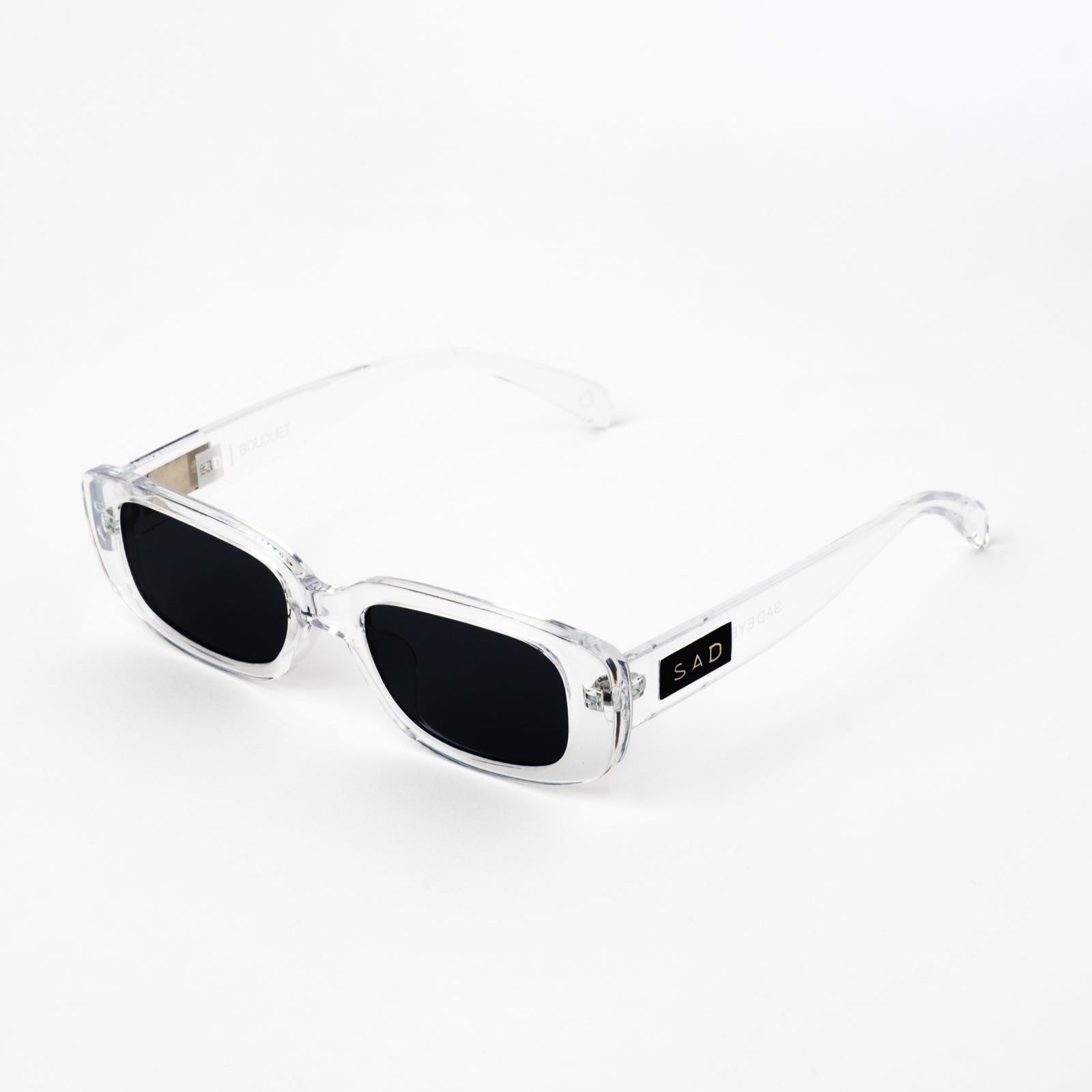 Sad Eyewear Bouquet rectangle sunglasses clear frames with uv protection lenses