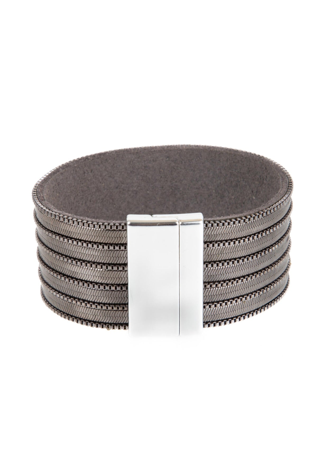 Delicate Chains Vegan Leather - Gunmetal