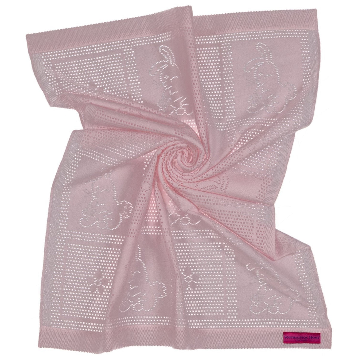 Southampton Home Lace Weave Bunny Baby Blanket ~ Pink ~-Gifts-00810032751296-{sku]-Prince of Scots