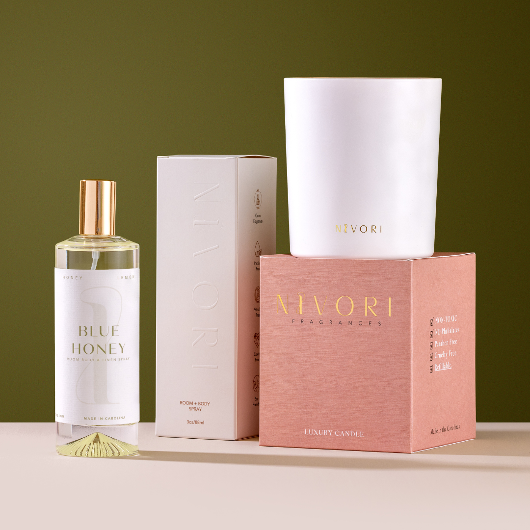 Blue Honey - Room Spray & Candle Bundle