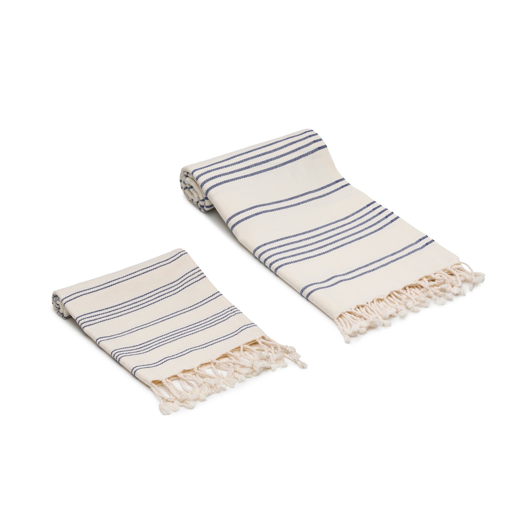Heritage Stripe Turkish Cotton Bath and Hand Towels