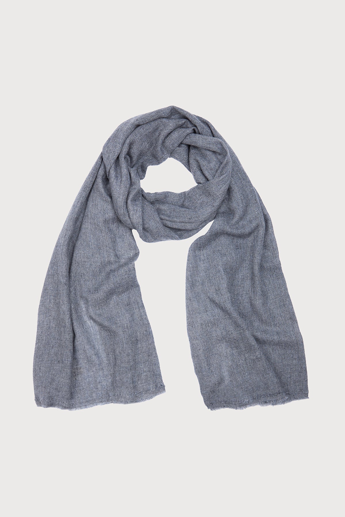 Delicate Wool Scarf light charcoal