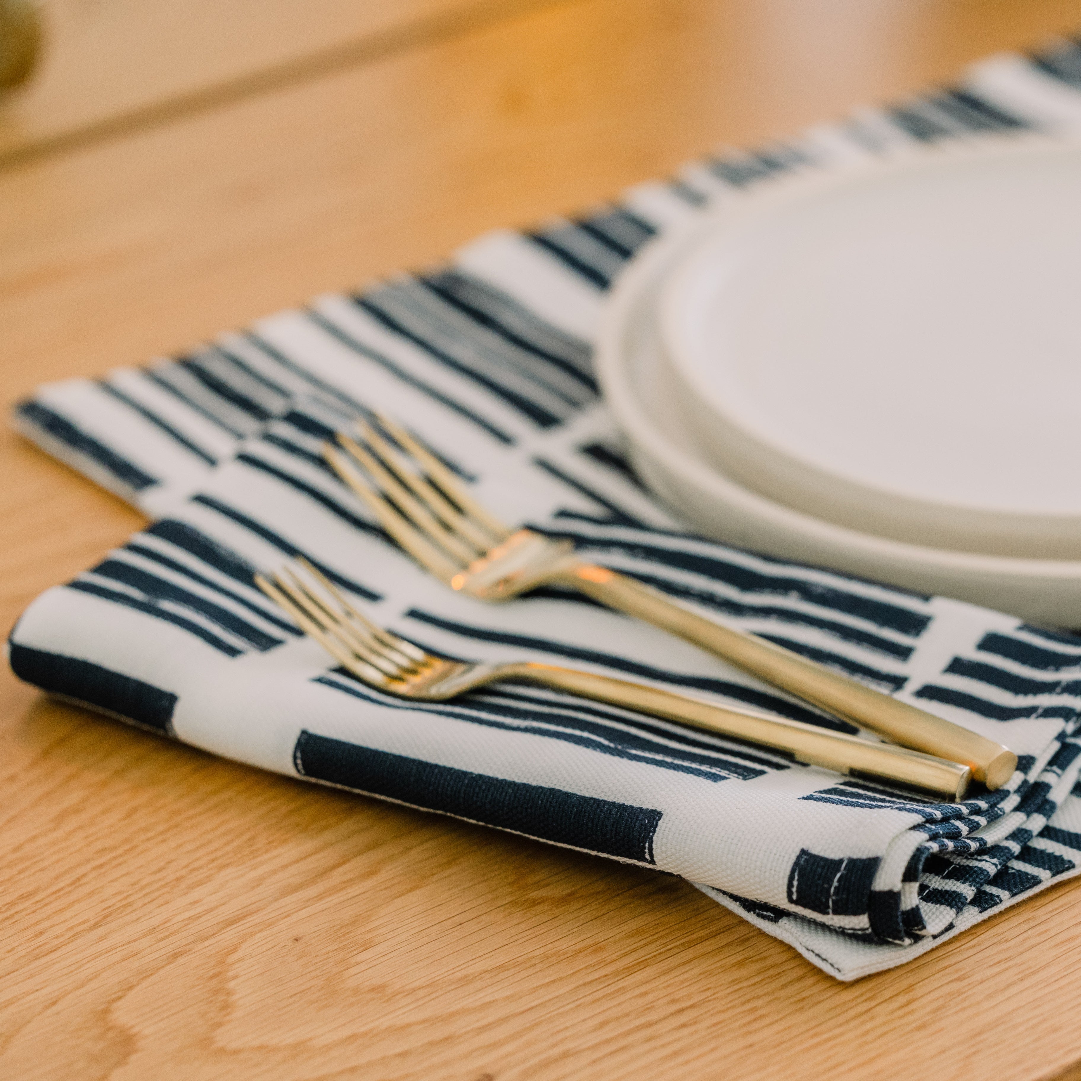 Marguerite in Indigo - Pair of Napkins