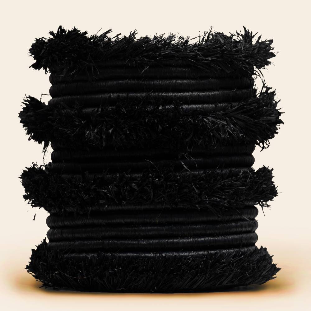 Raffia Fringe Vessel