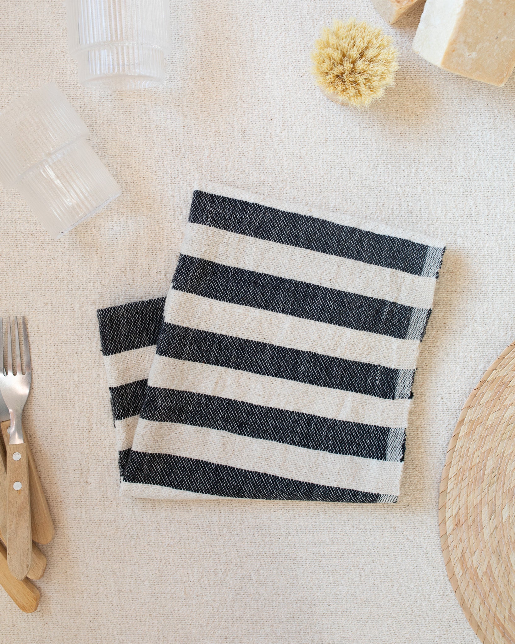 Black Stripe Towel - Thumbnail 4