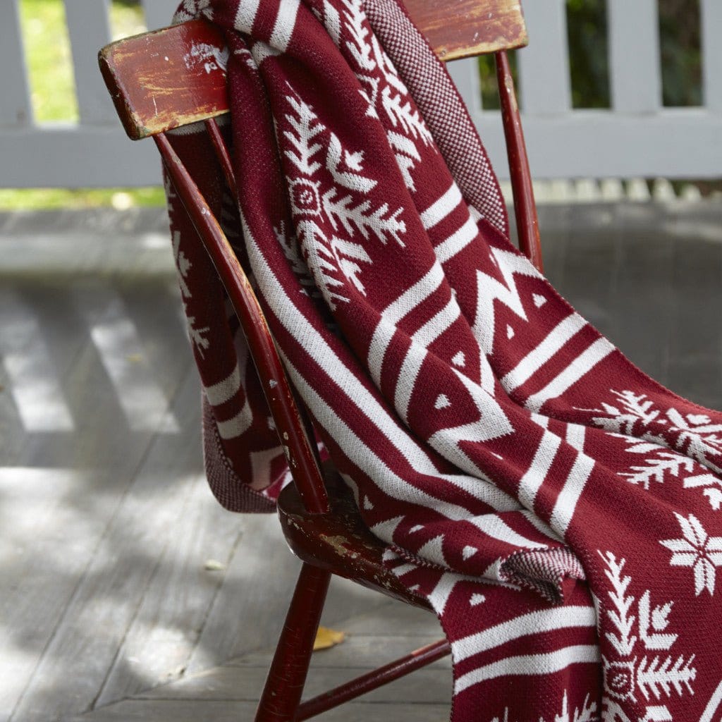 in2green Eco Throw Cotton Sustainable Knit Throw Blanket | Fair Isle 655646730684 BL01FA1