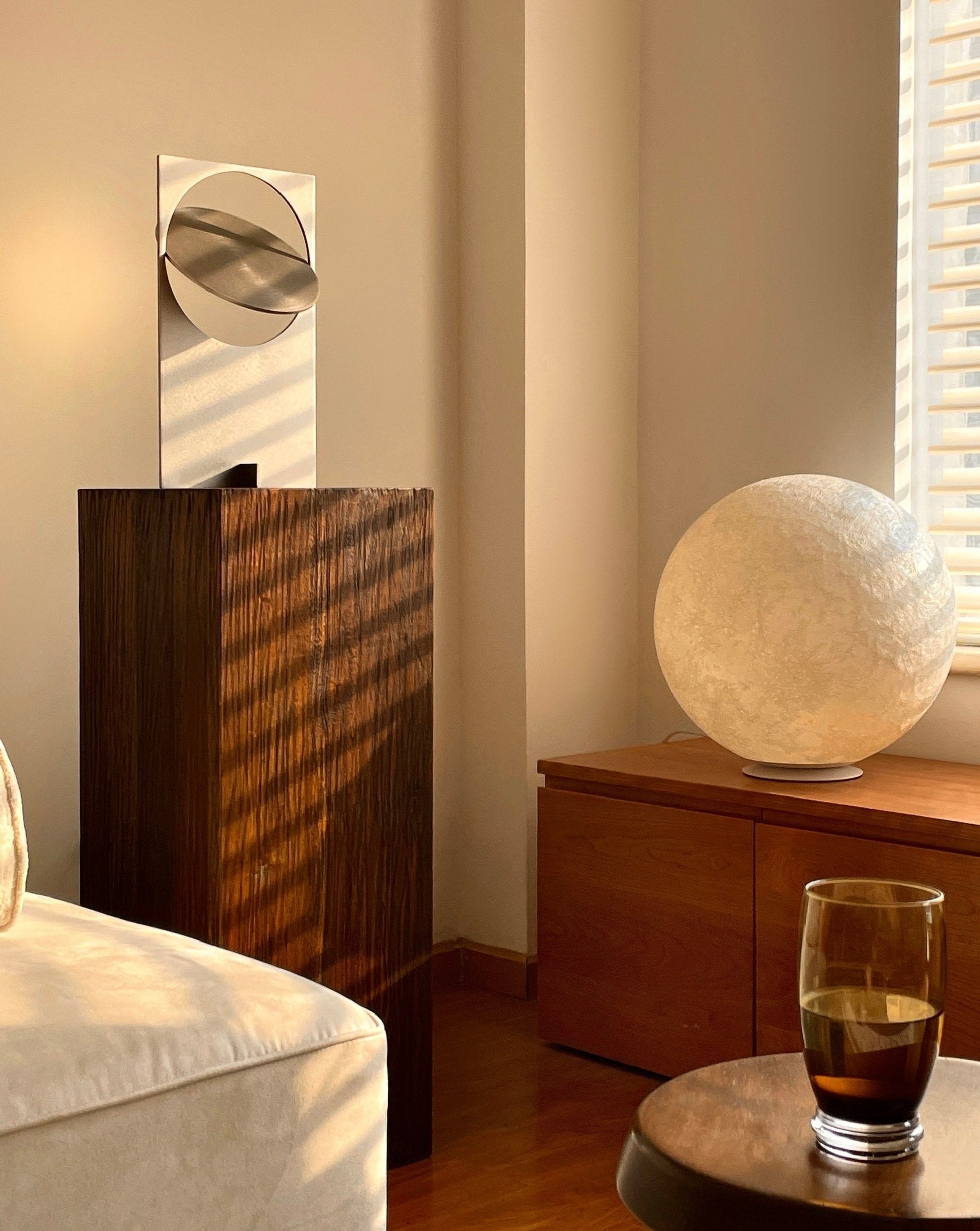 Sunset Table Lamp - Modern Metal Desk Lamp for Living Room & Bedroom - Night Lights & Ambient Lighting - Sunset Table Lamp - Platium - Inspecial Home