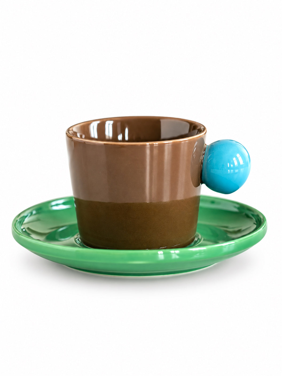 Handmade Skittles Coffee Mug With Saucer