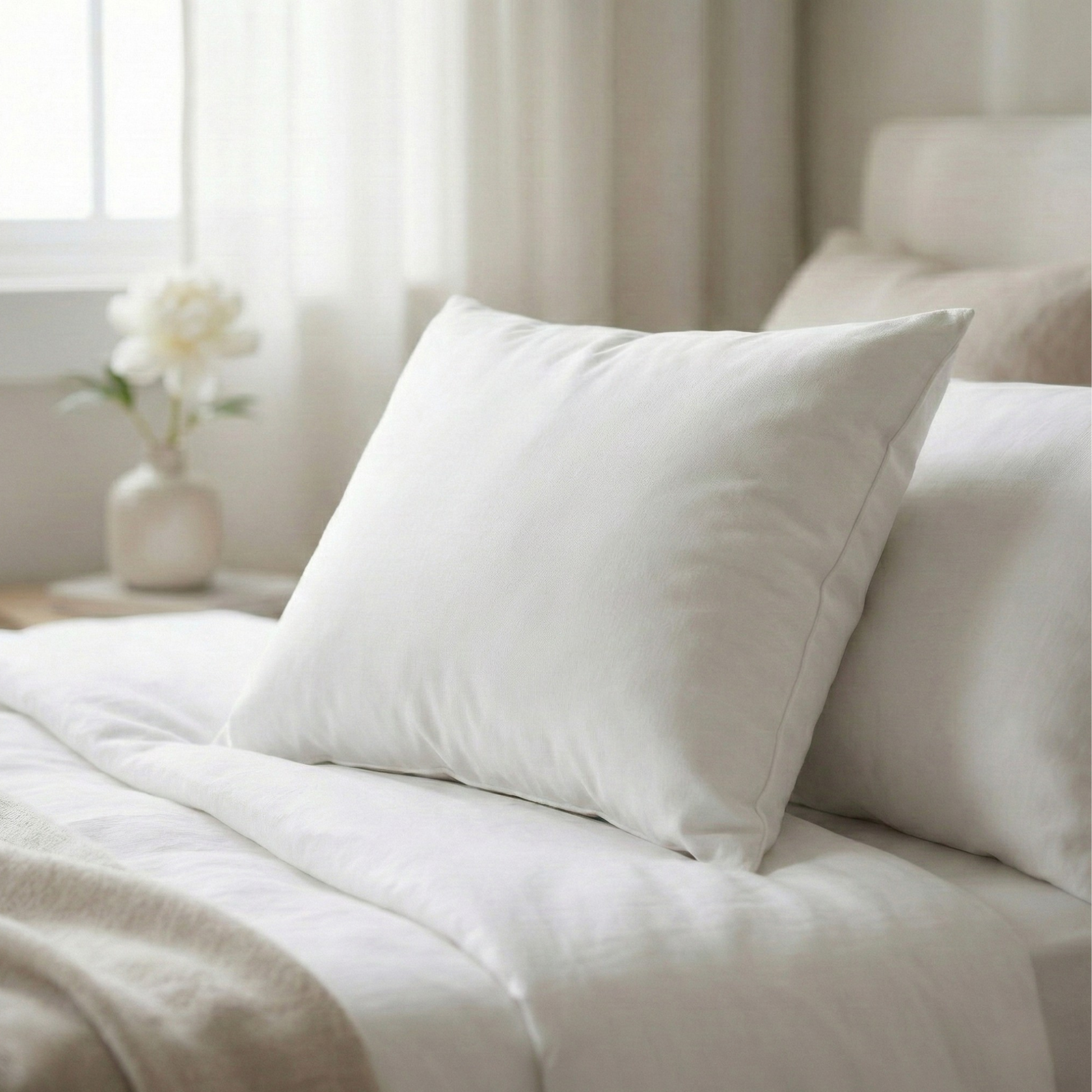 PI-2511-2026-8_1|Comfortable white rectangular pillow insert, offering soft yet supportive bedding for a restful sleep experience and style.