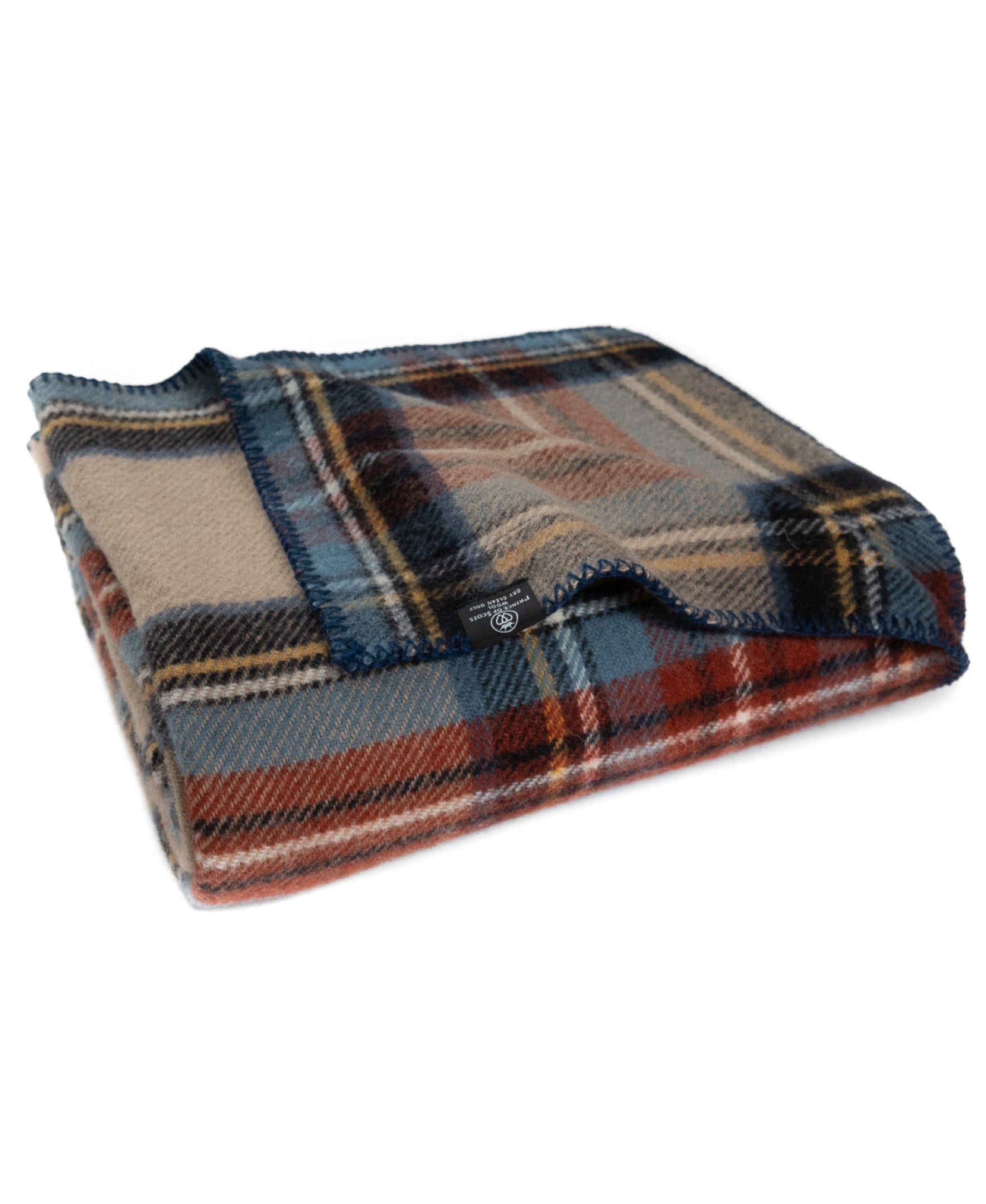 Highland Tweeds BIG Throw ~ Antique Dress Stewart ~-Throws and Blankets-[bar code]-Prince of Scots