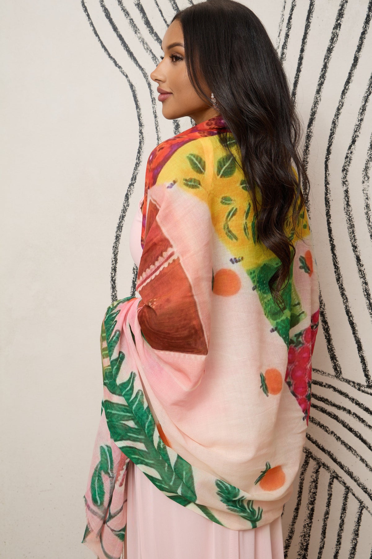 Patchwork Printed Scarf - Multi