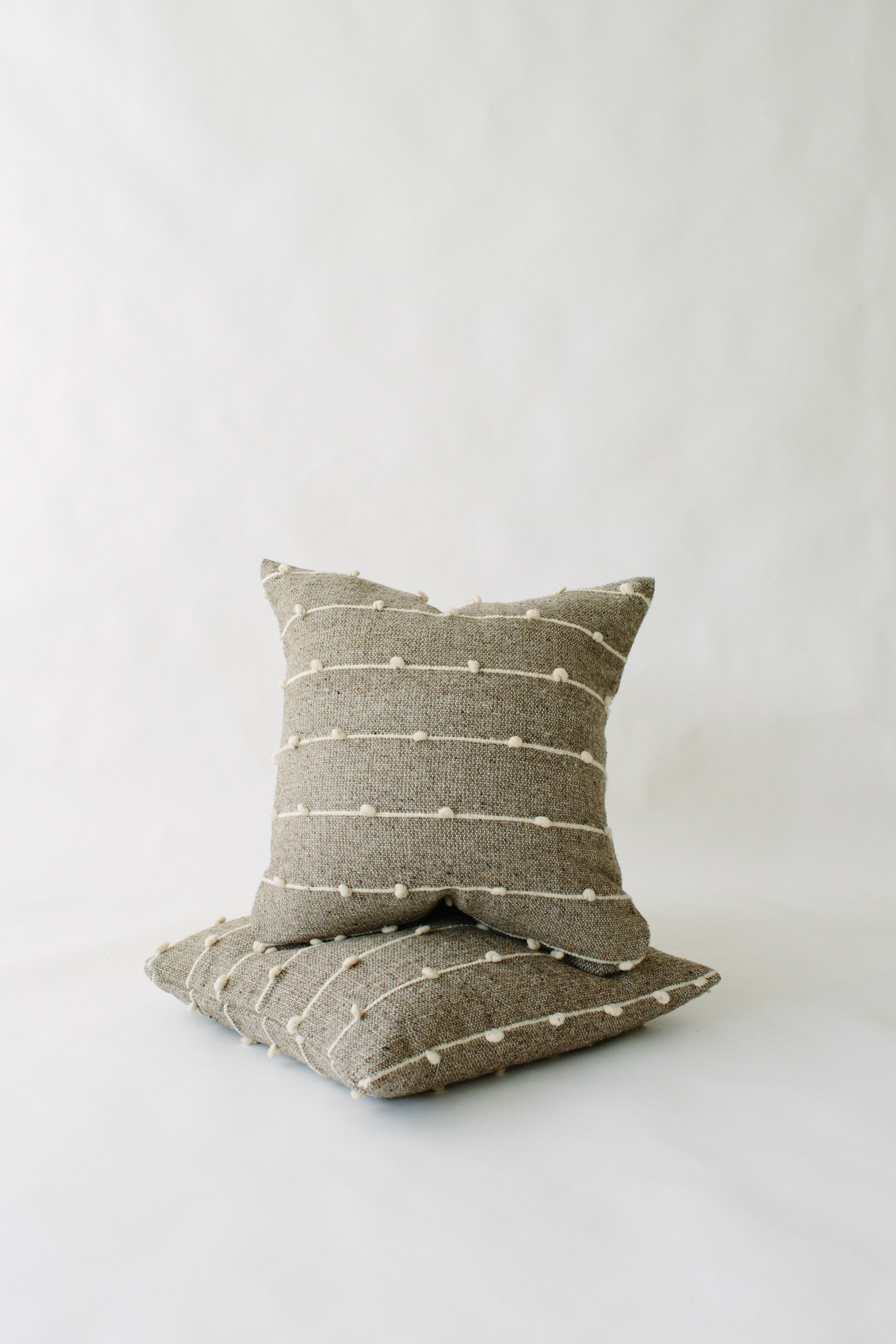 LOOM Imports Grey Loop Pillow cover