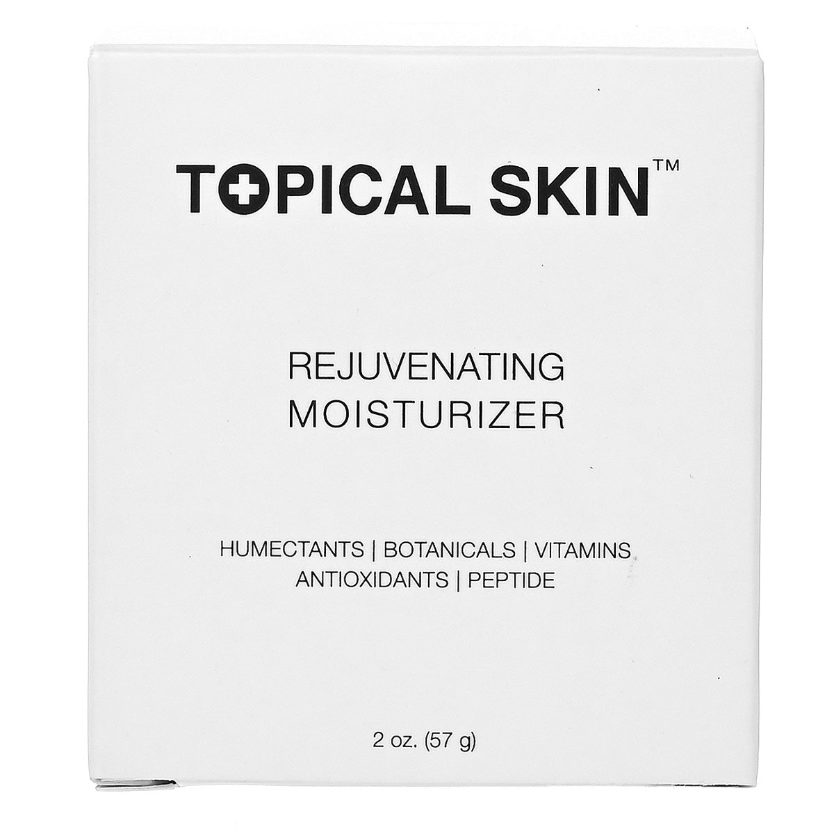 Rejuvenating Moisturizer by TOPICAL SKIN CLEAN DERMACEUTICALS moisturizer on a white box, 2 oz (57 g)