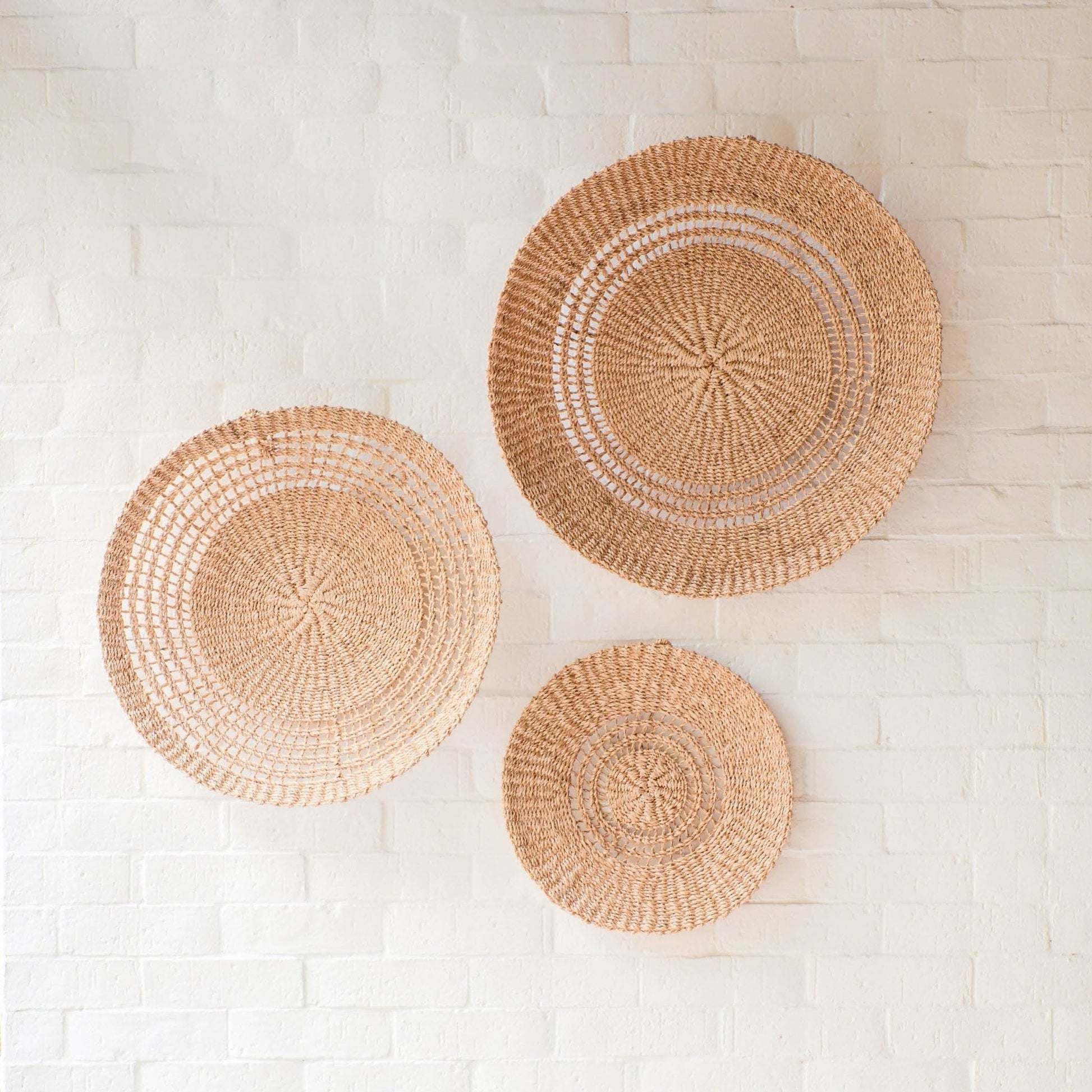 Wall Baskets - Open Weave Wall Baskets, Small - Woven Wall Baskets | LIKHÂ - LIKHÂ