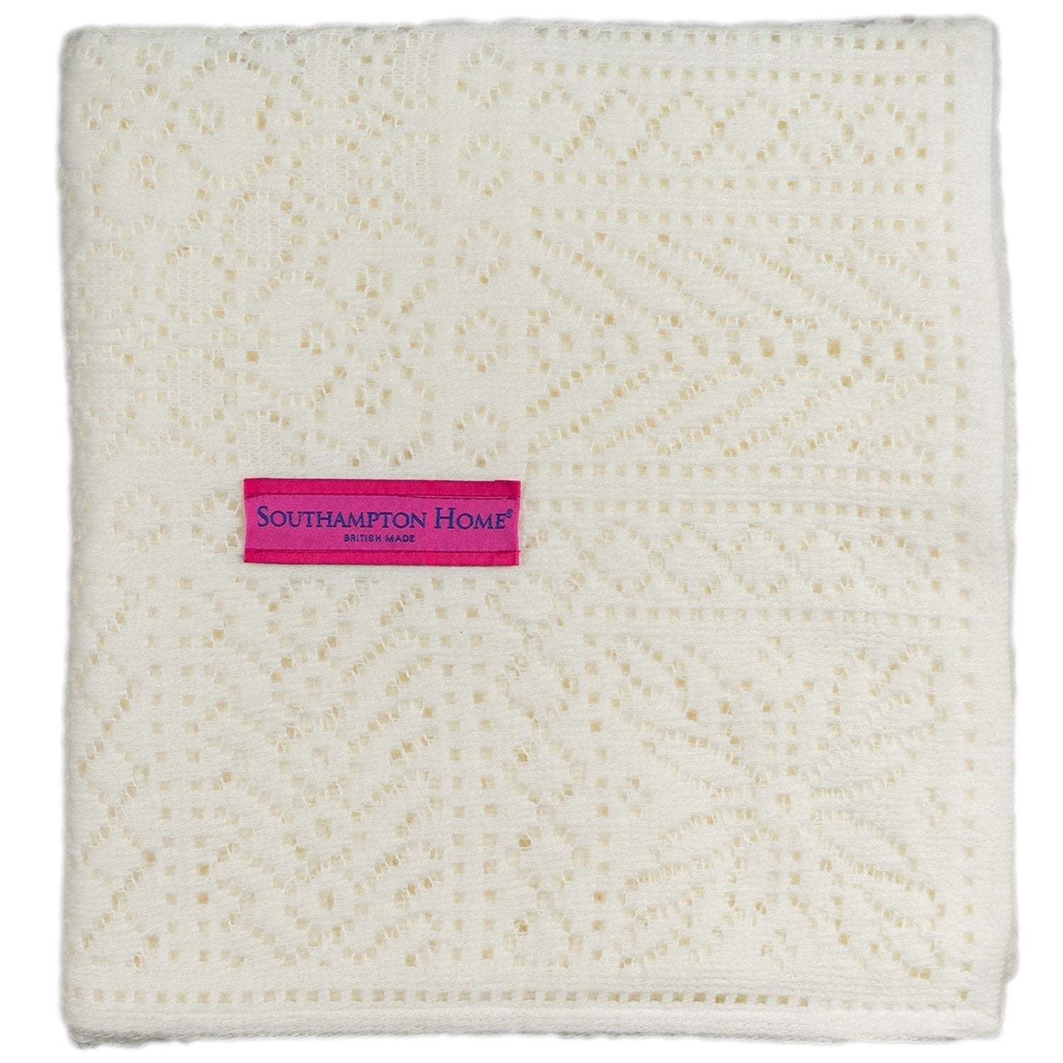 Southampton Home Lace Weave Baby Shawl ~ Ivory ~-Gifts-00810032751197-{sku]-Prince of Scots