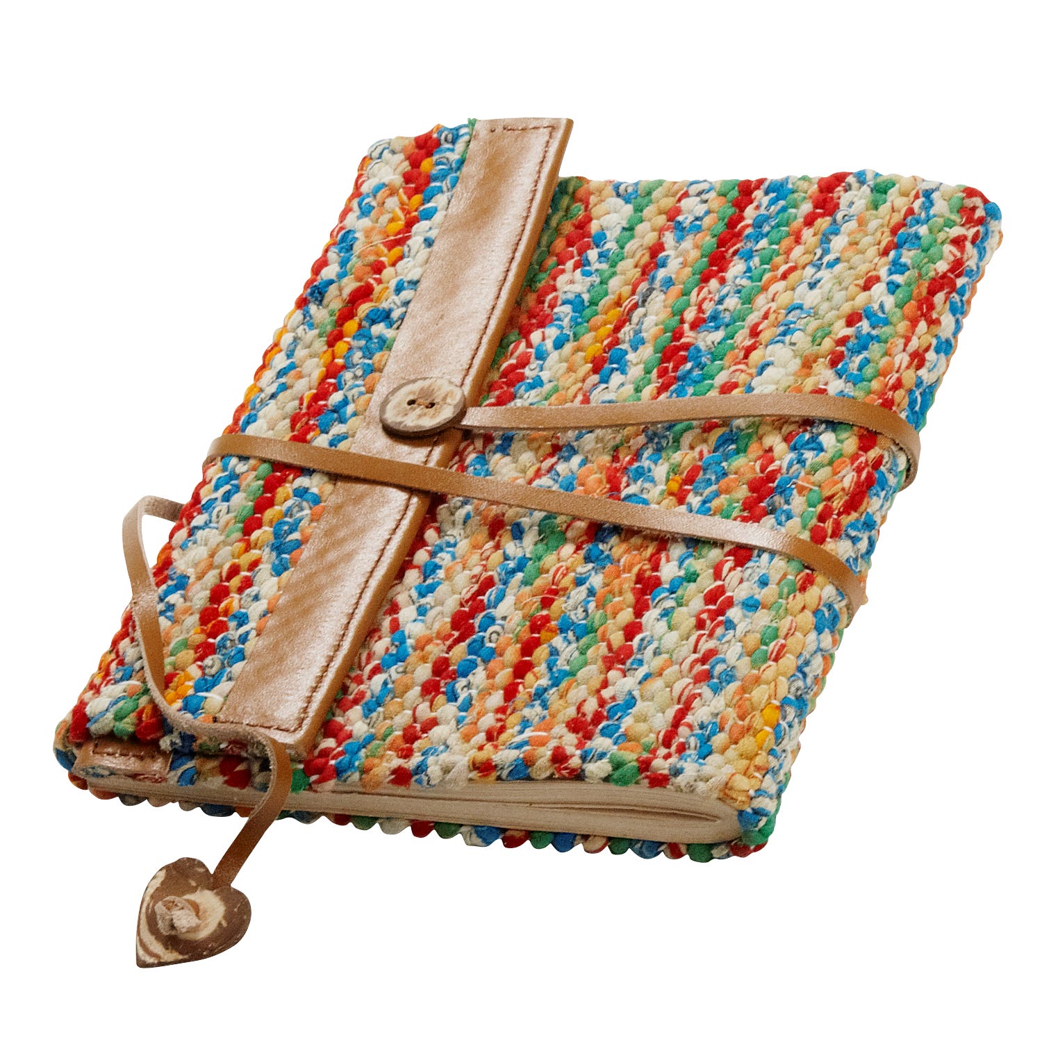 Sari & Leather Travel Journal - Ten Thousand Villages