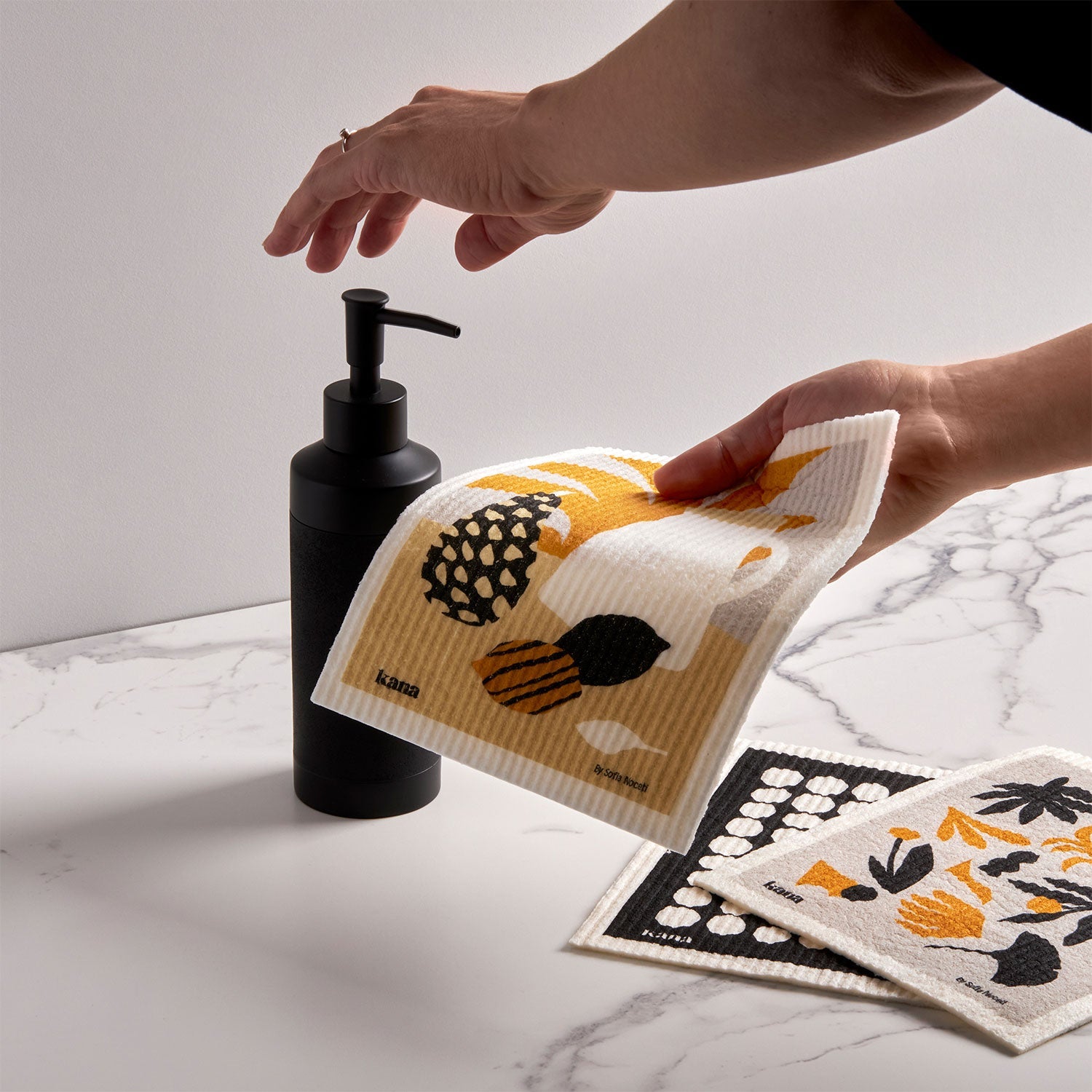 9 Pack Swedish Dishcloths designed by Sofia Noceti