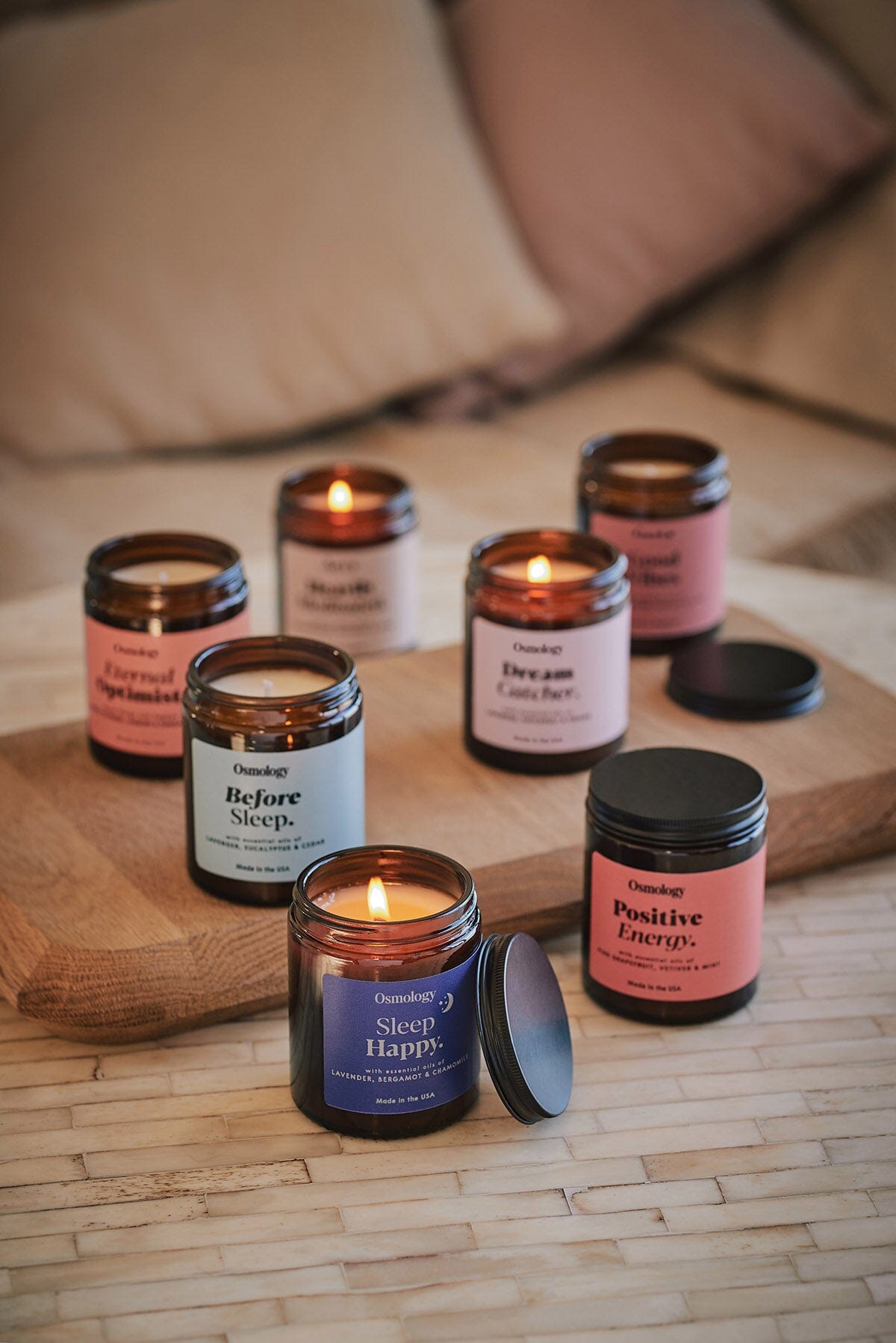 Positive Energy Scented Jar Candle - Pink Grapefruit Vetiver and Mint