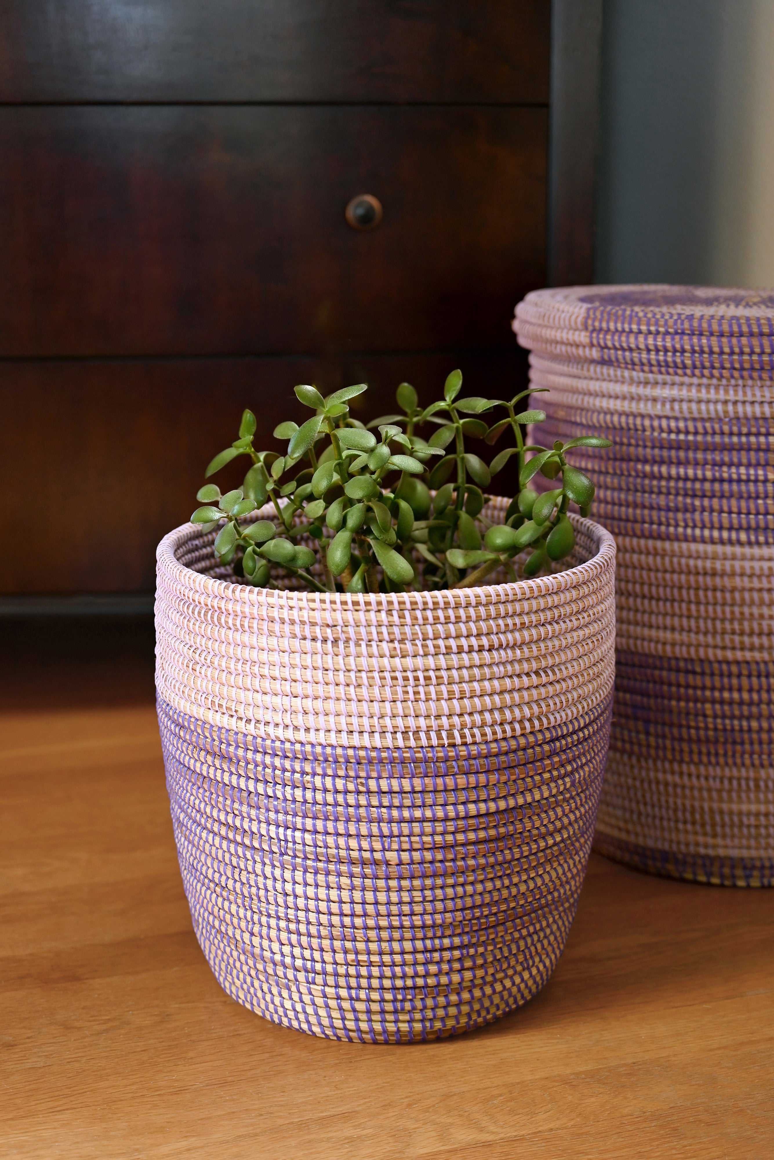 Lavender & Purple Bath Bin Basket