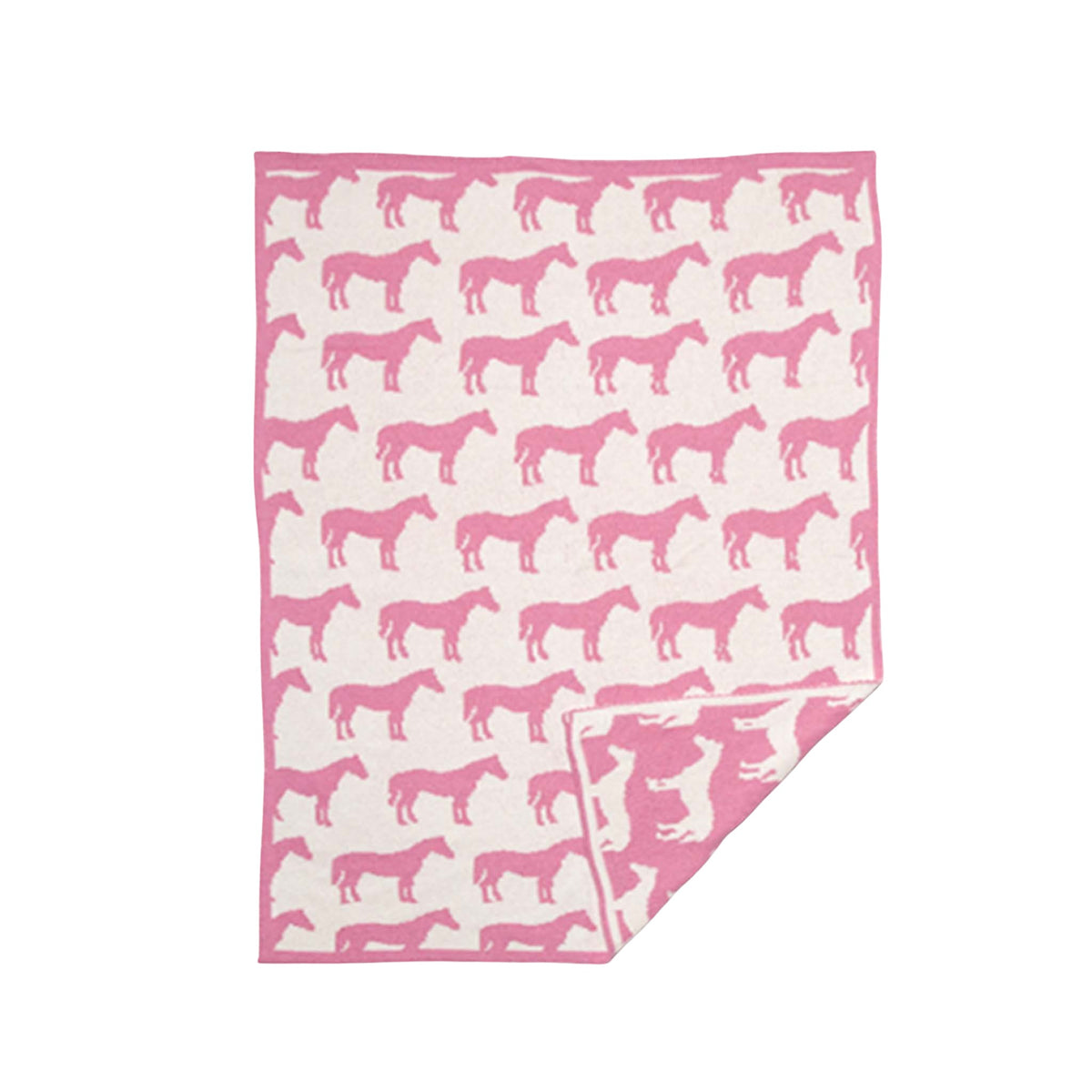 in2green Eco Baby Throws Baby Reversible Cotton Knit Blanket - Pony 655646729947 BB02PY2