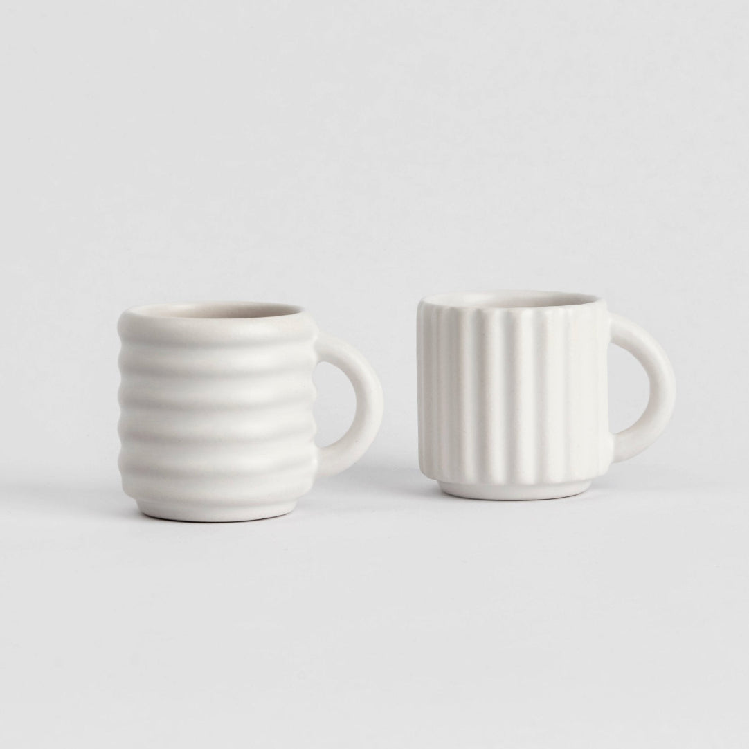 Ripple Espresso Cups Set of 2 - Form&Seek