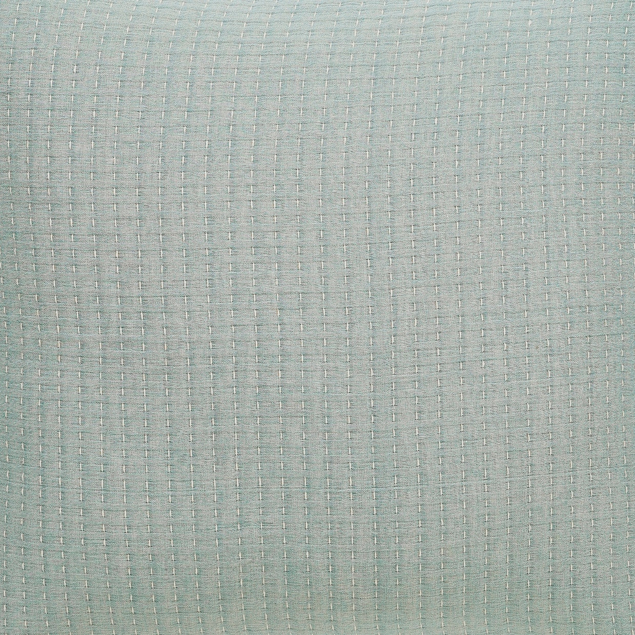 TP-106-1440_2|Light teal textured decorative pillow cover with subtle grid pattern. Calming cushion for serene bedroom or living room decor.