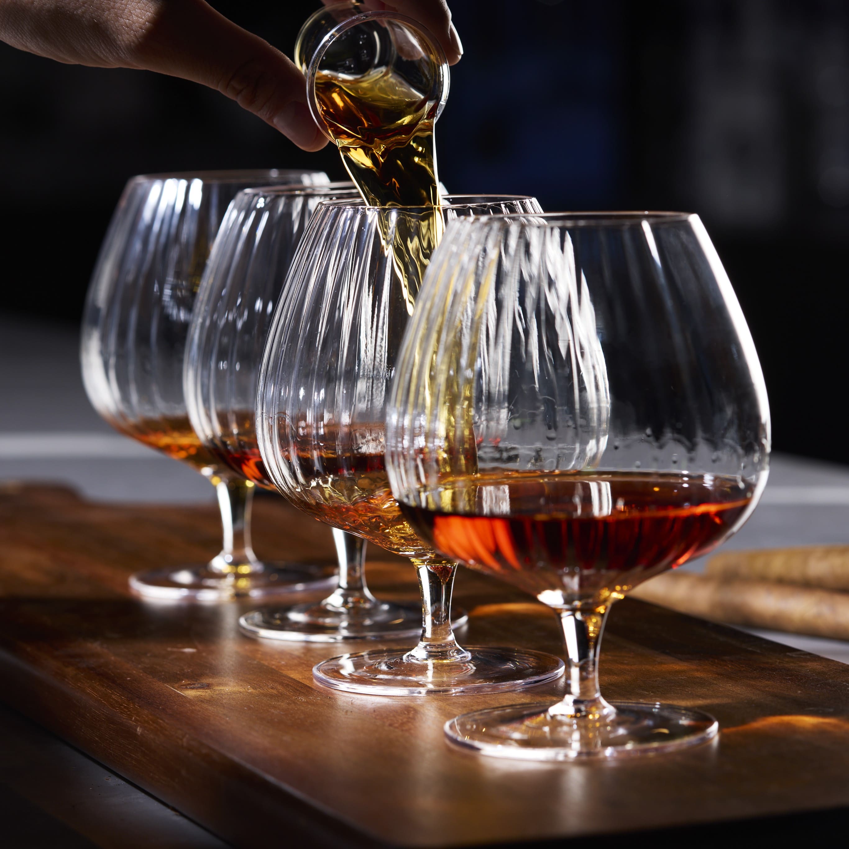 Whiskey Bourbon Brandy Crystal Glasses Snifter