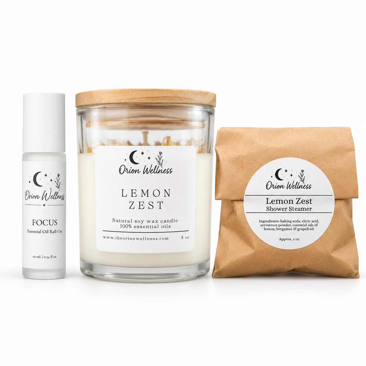 Bright Morning Gift Set by Orion Wellness on a white background