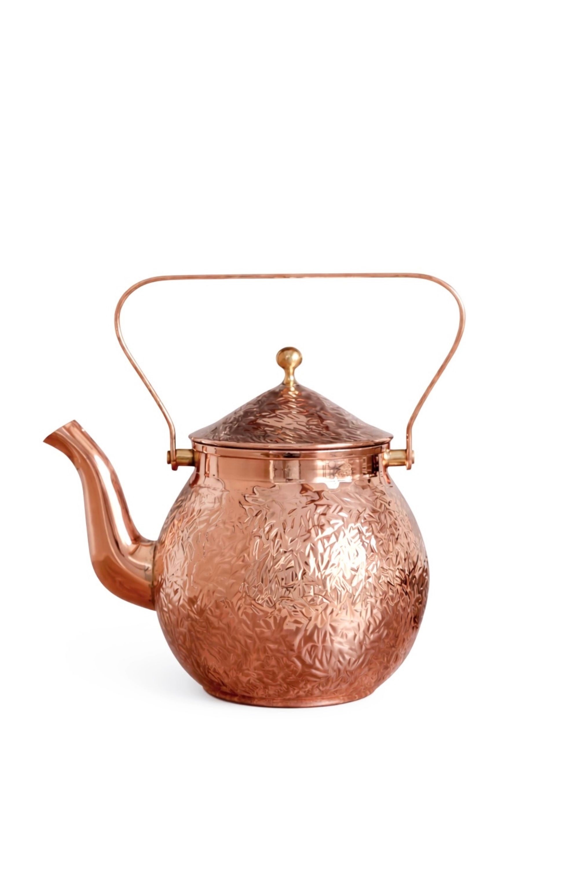 CMK Vintage Inspired Copper Hand Hammered Teapot