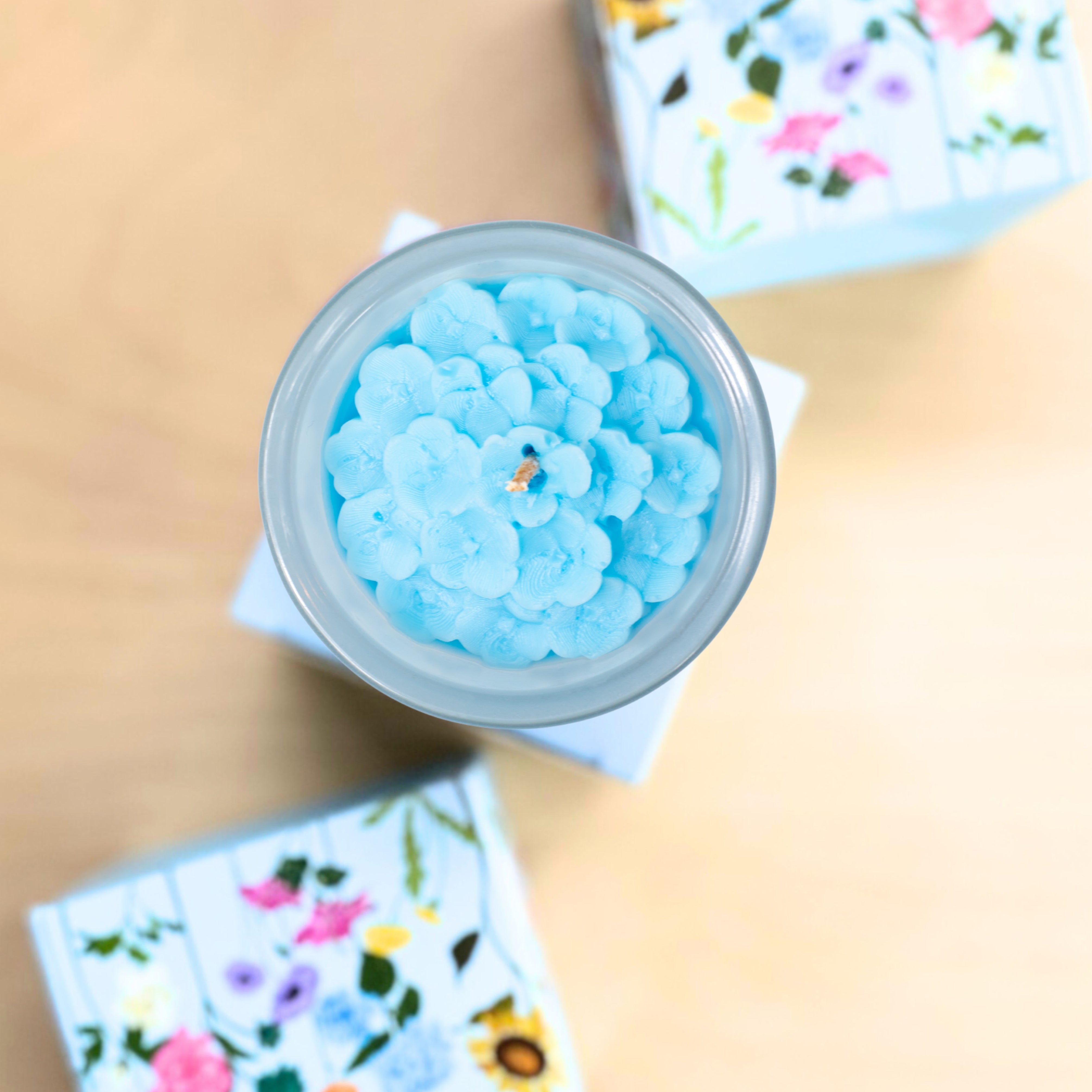 Hydrangea Flower Candle