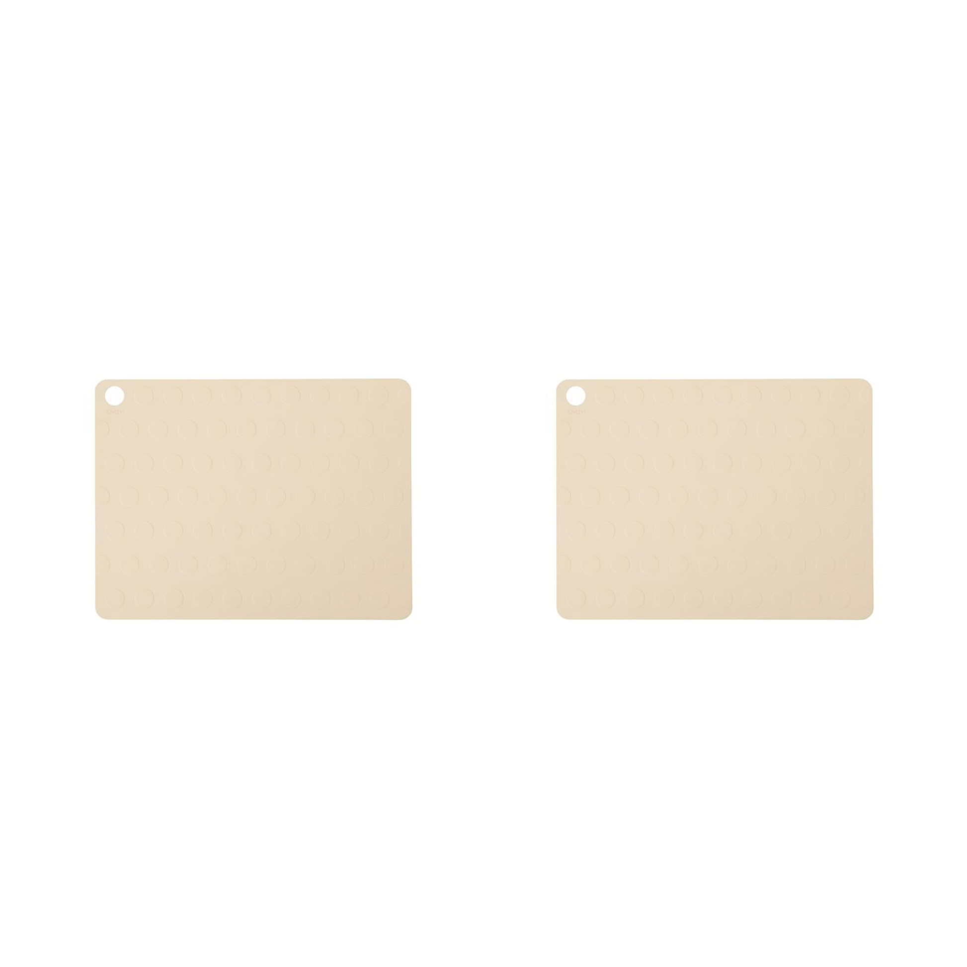 Placemat Dotto 2 Pcs Pack Vanilla By Oyoy 1