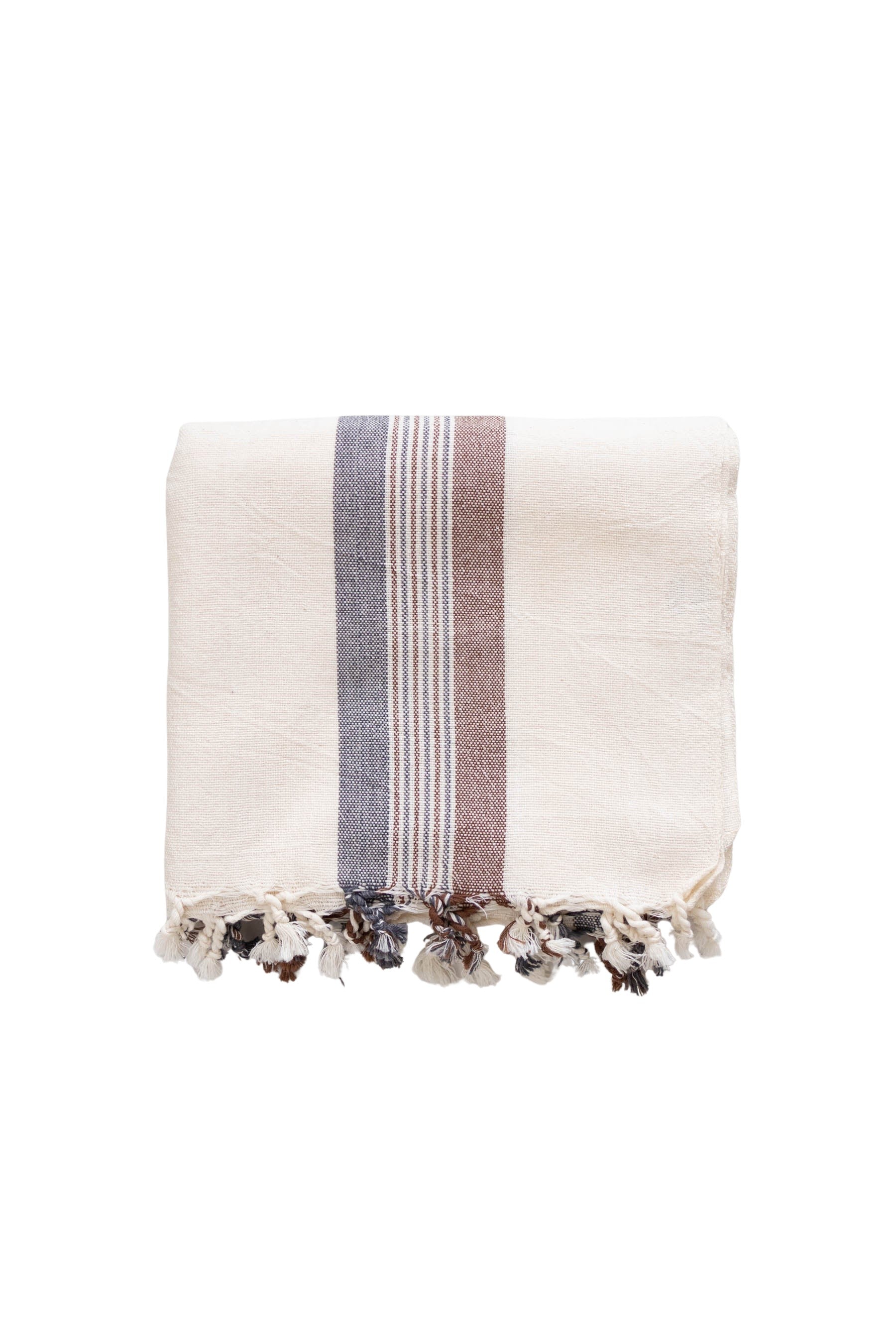 home and loft brown cream nomad towel 100% turkish cotton towel