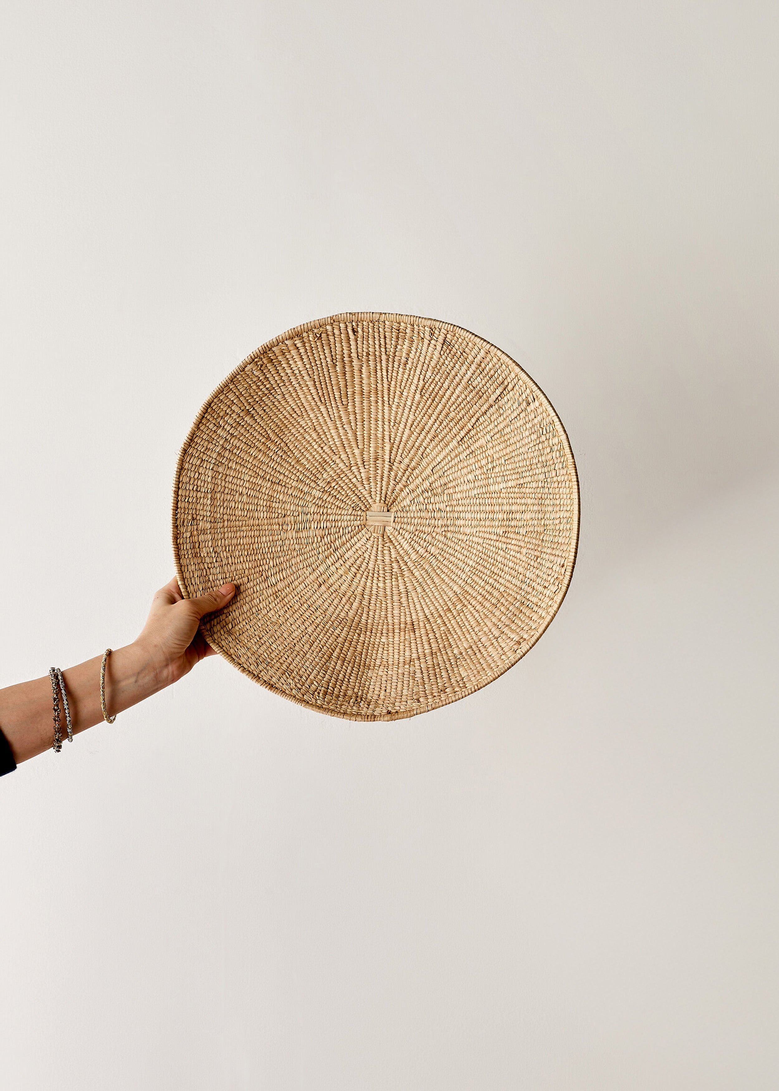 Lily Pad Solid Weave Wall Basket