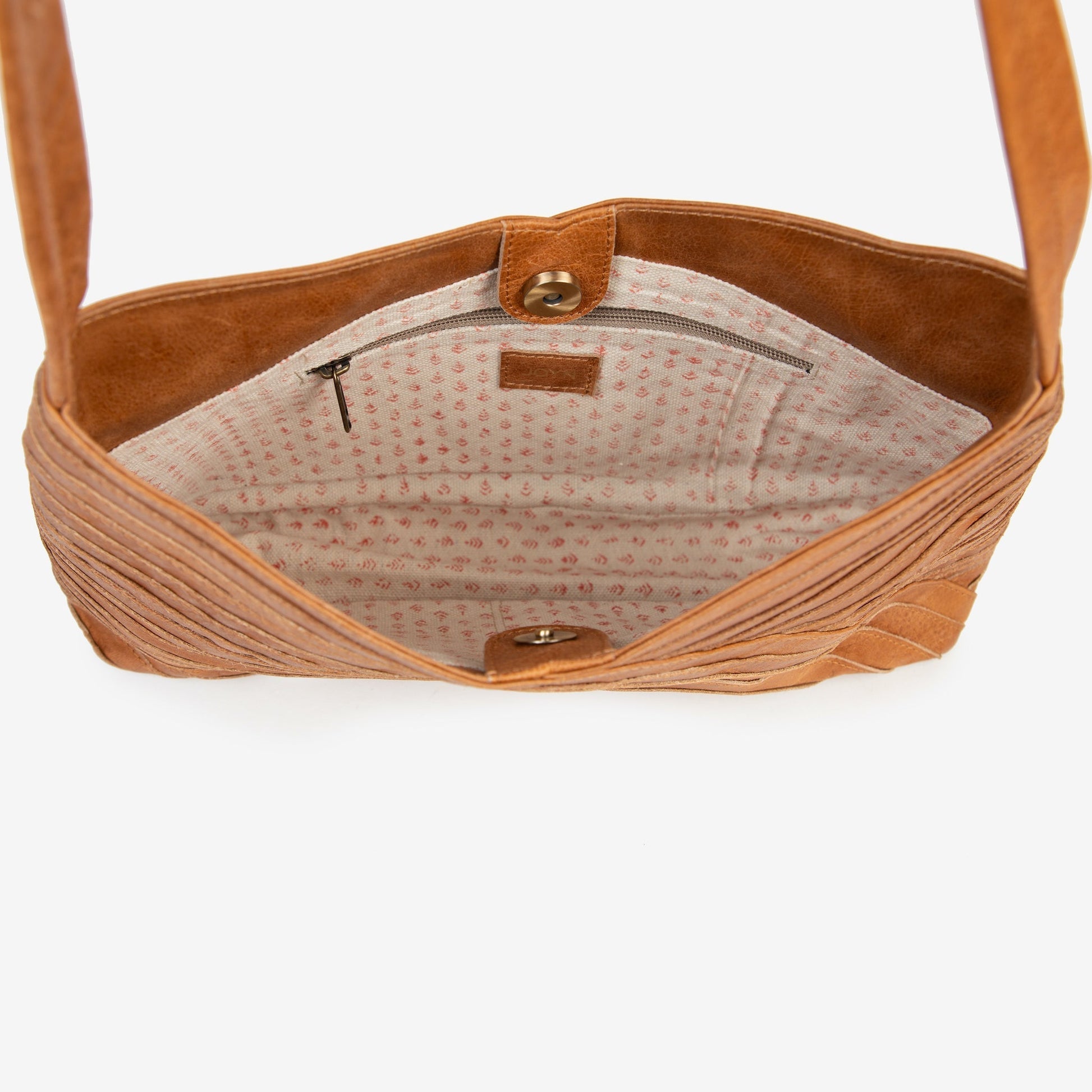 Crisscross Handbag - Camel - JOYN