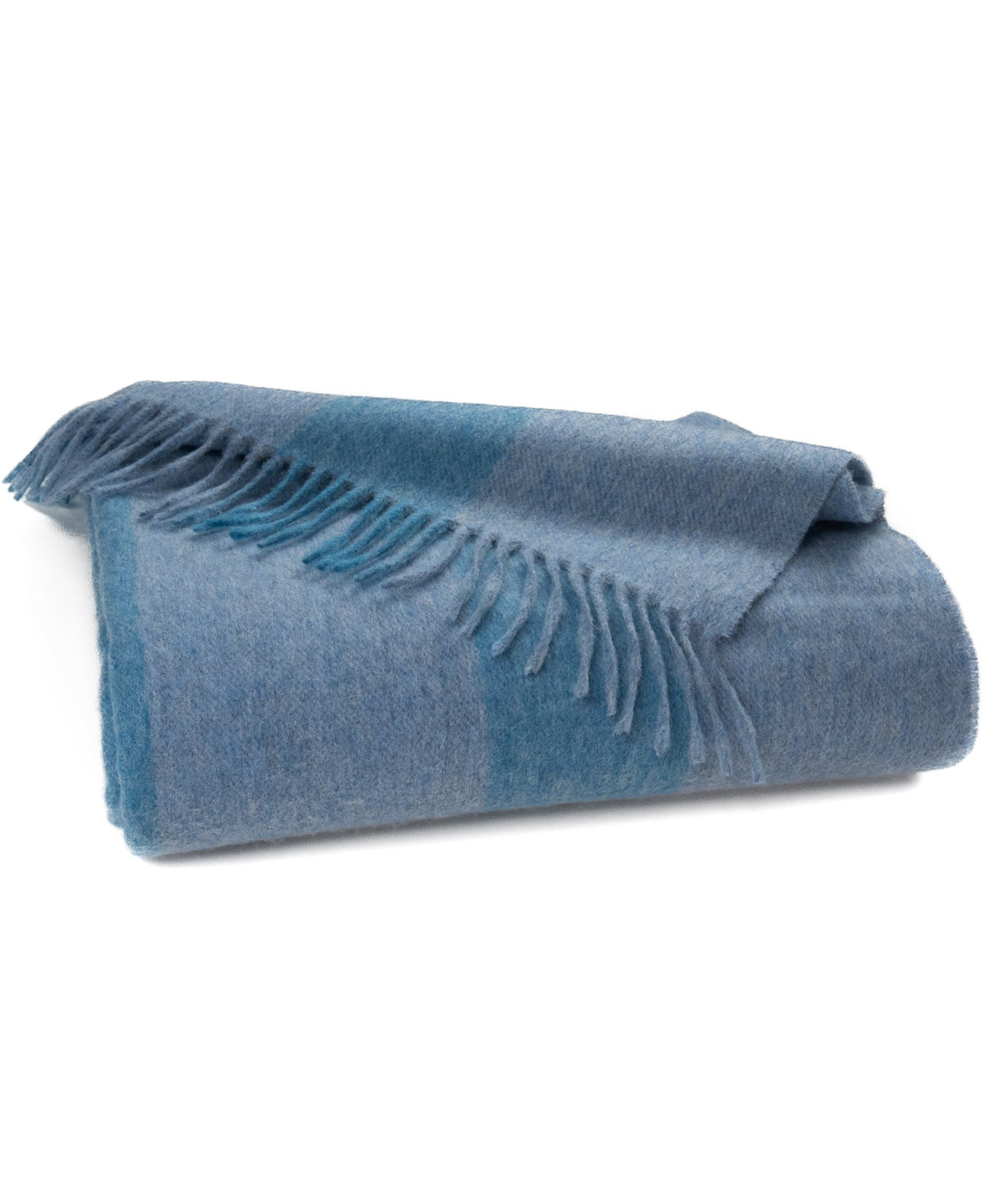 Southampton Home Merino Wool Cabana Stripe (Blue)-Throws and Blankets-[bar code]-Prince of Scots