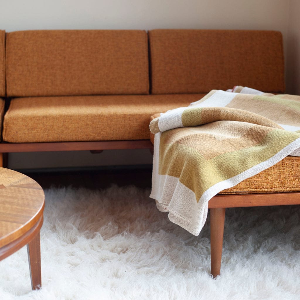 in2green Eco Throw Cotton Sustainable Knit Geometric Throw Blanket - Bauhaus