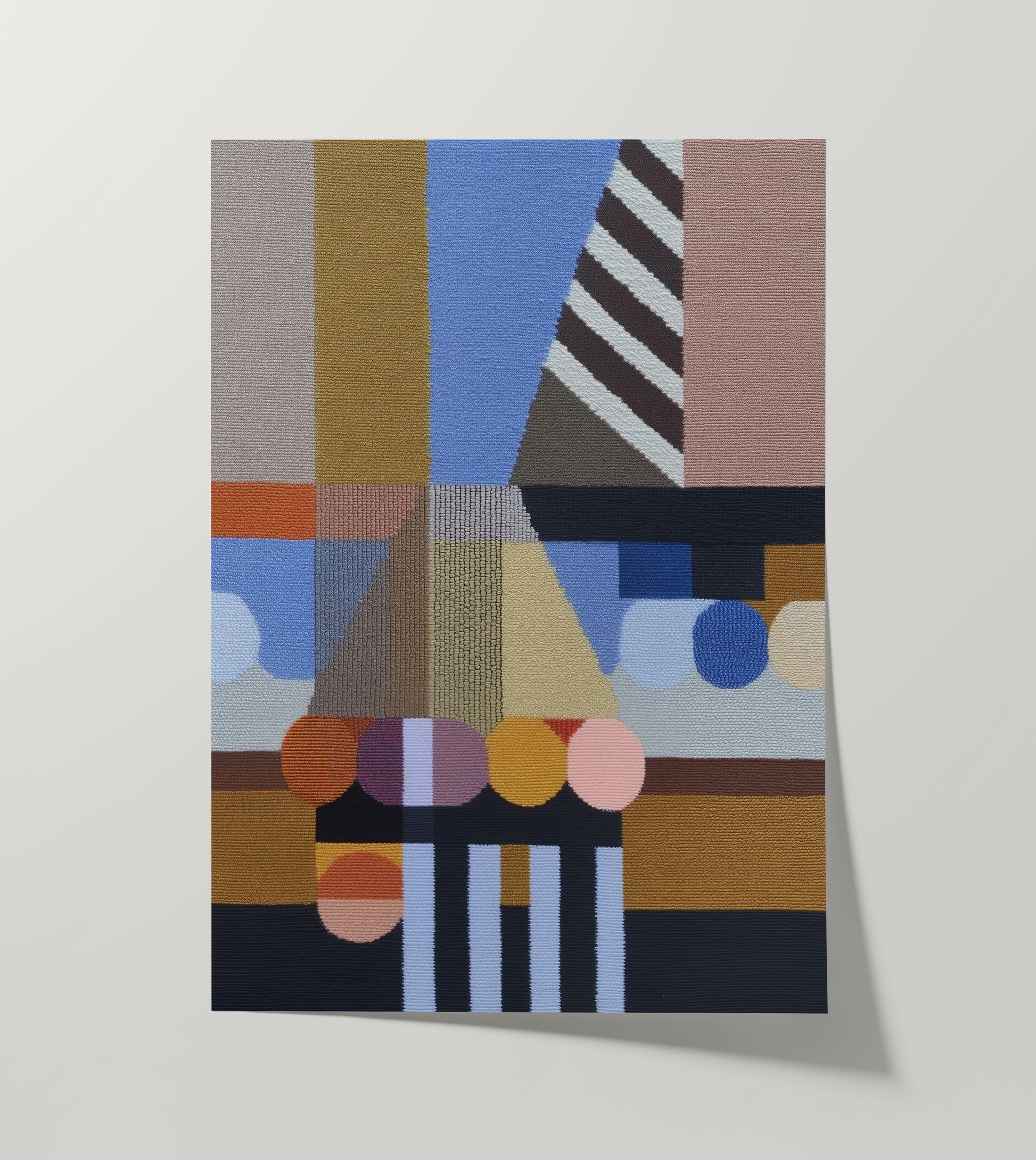 Woven Perspectives No. 05 — Geometric Abstract Art Print