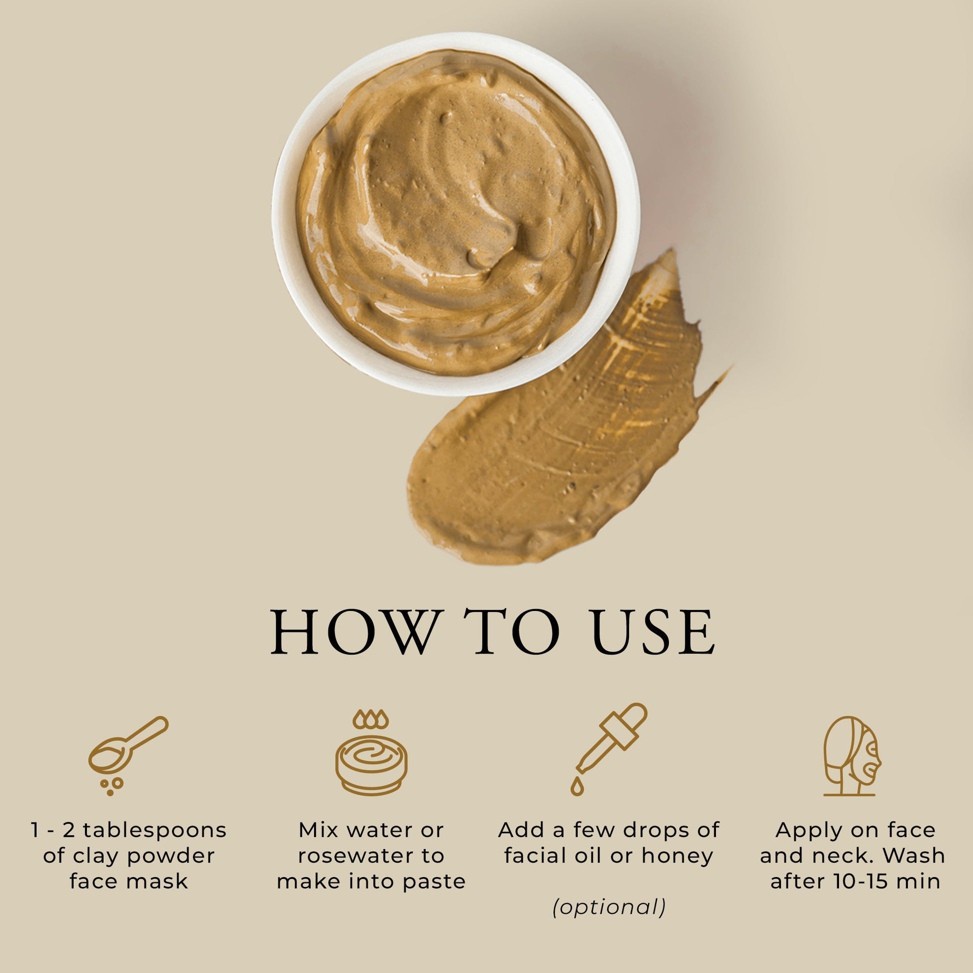 Turmeric and Sandalwood Clay Powder Face Mask Sulina Shop