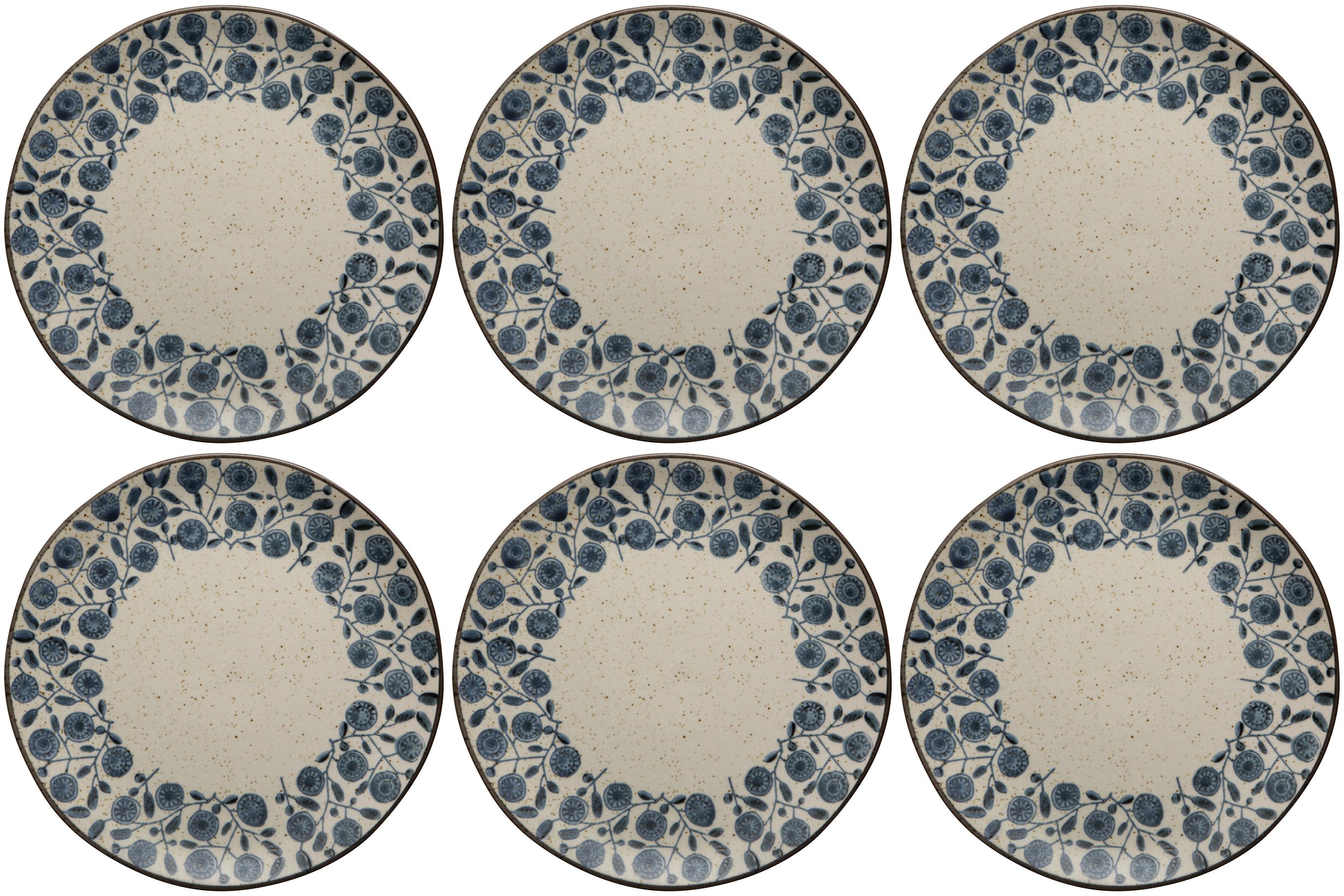 Set of 6 Calendula Element Dinner Plate 10 Inch